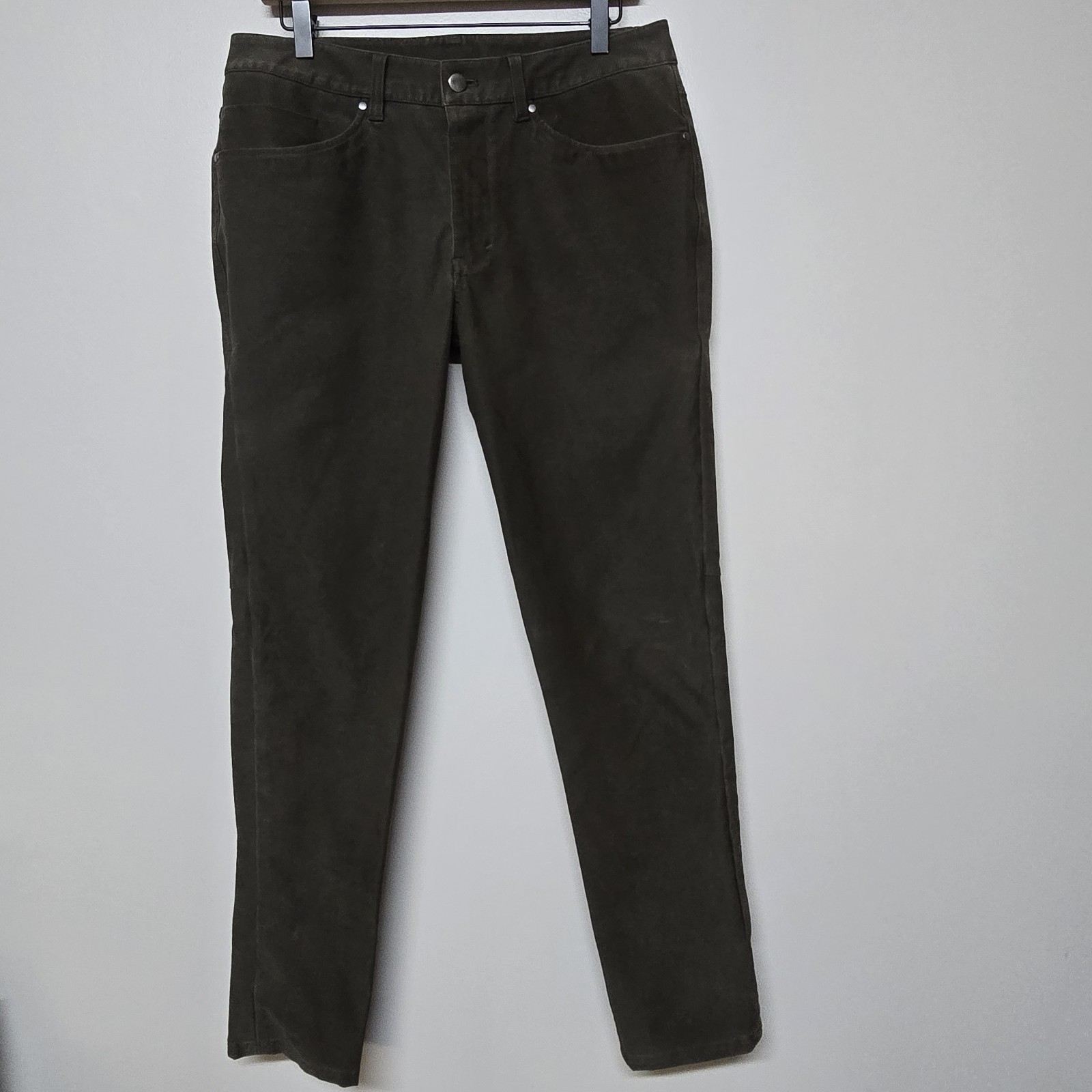 Lululemon ABC Pant Slim Utilitech Abrasion Resistant LM5ABNS Green Sz 32 Preppy