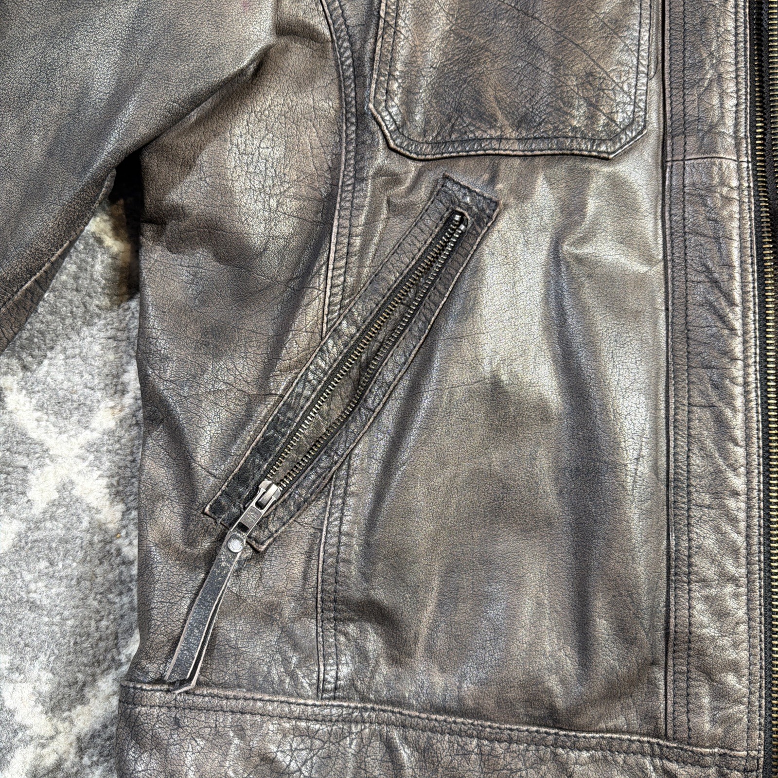 Harley Davidson 2XL Ramble Buffalo Leather Jacket 97136-13VM