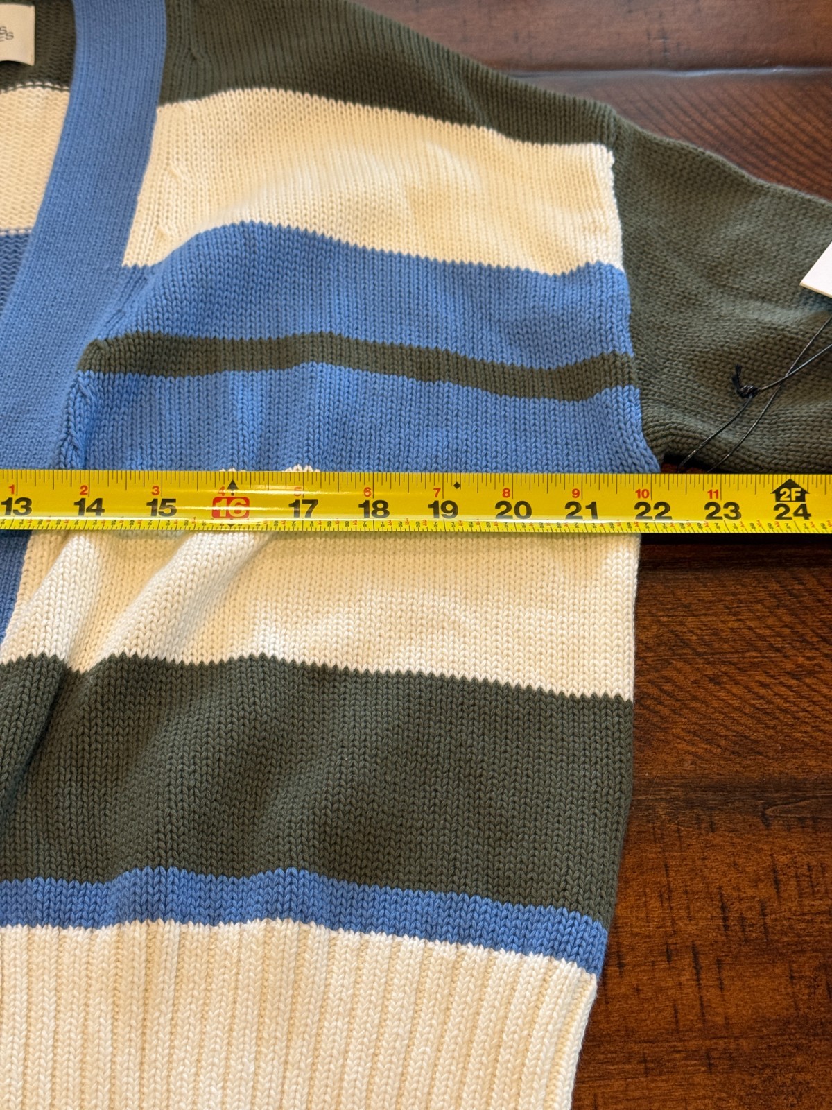 Stitches + Stripes: Alba Open Cardigan – Cornflower Combo Size Small MSRP $108