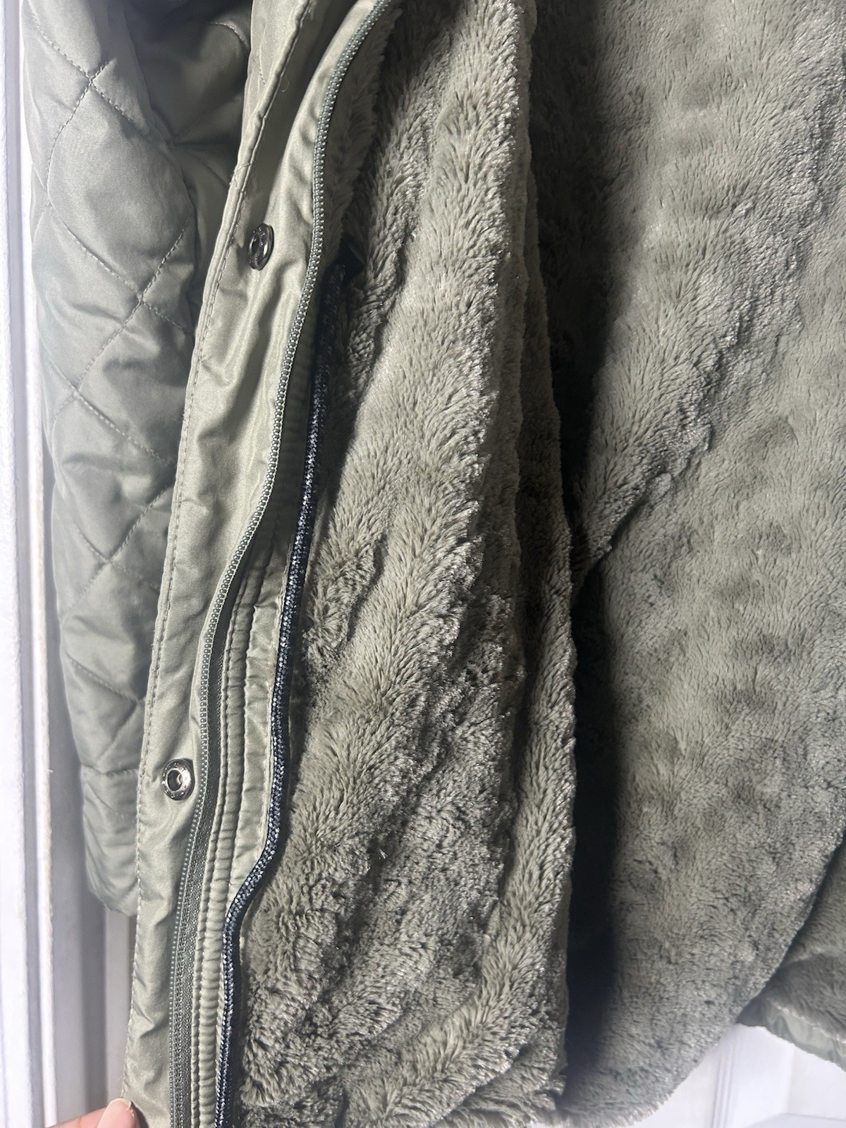 Columbia Women’s Copper Crest Novelty Quilted Puffer Coat – Stone Green XXL