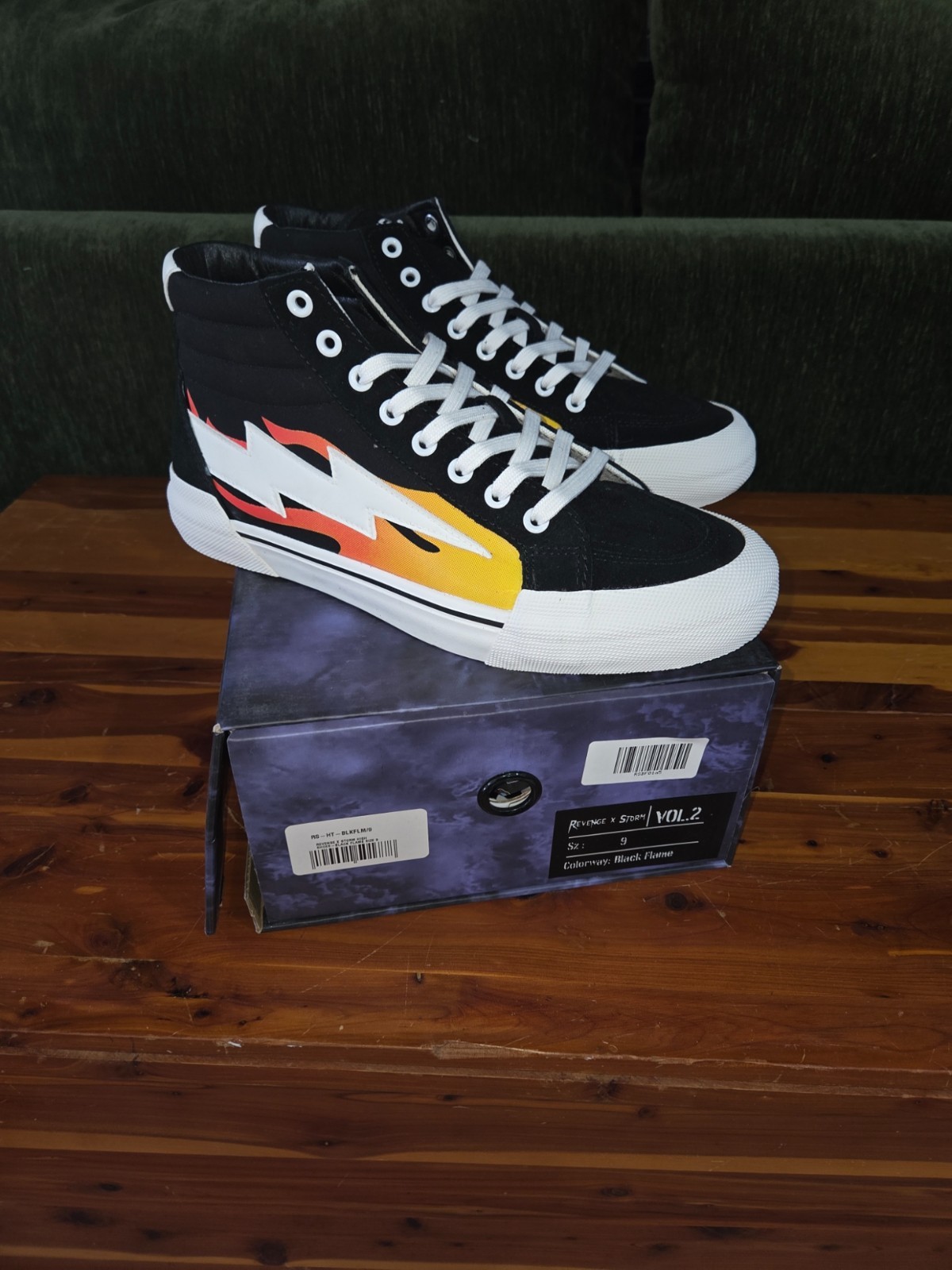 Revenge x Storm Vol. 2 Black Flame Men’s Size 9 BNIB Ian Connor