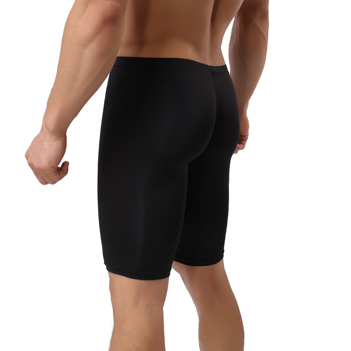 Men Briefs Pant Middle Trousers Seamless Thin Tight Gym Male Underwear Nightwear