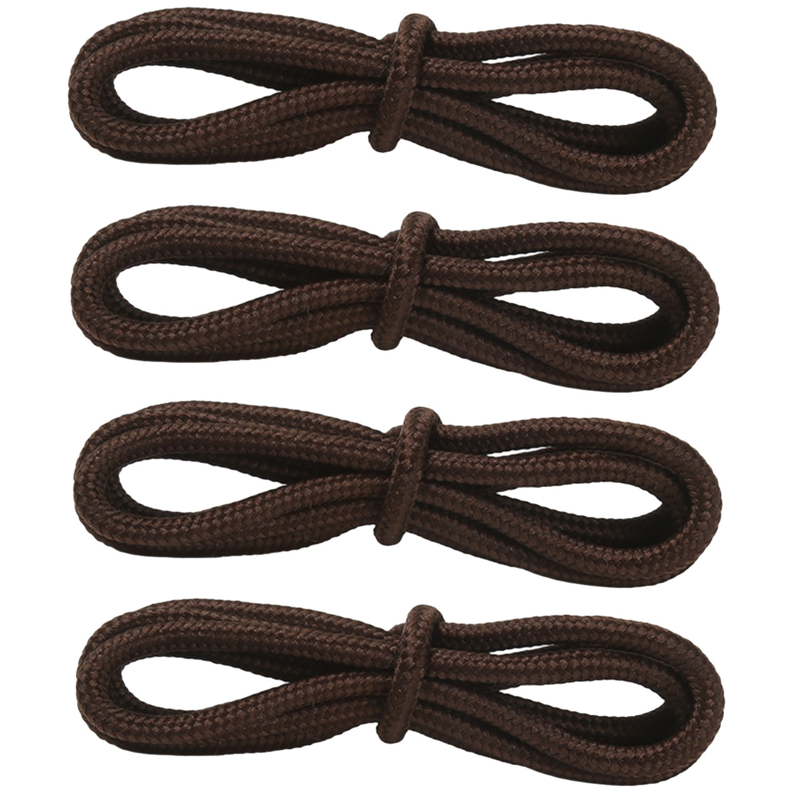 4mm Round Polyester Shoelaces 1/8″ Solid Color All Shoe Types 4 Feet, 2 Pair