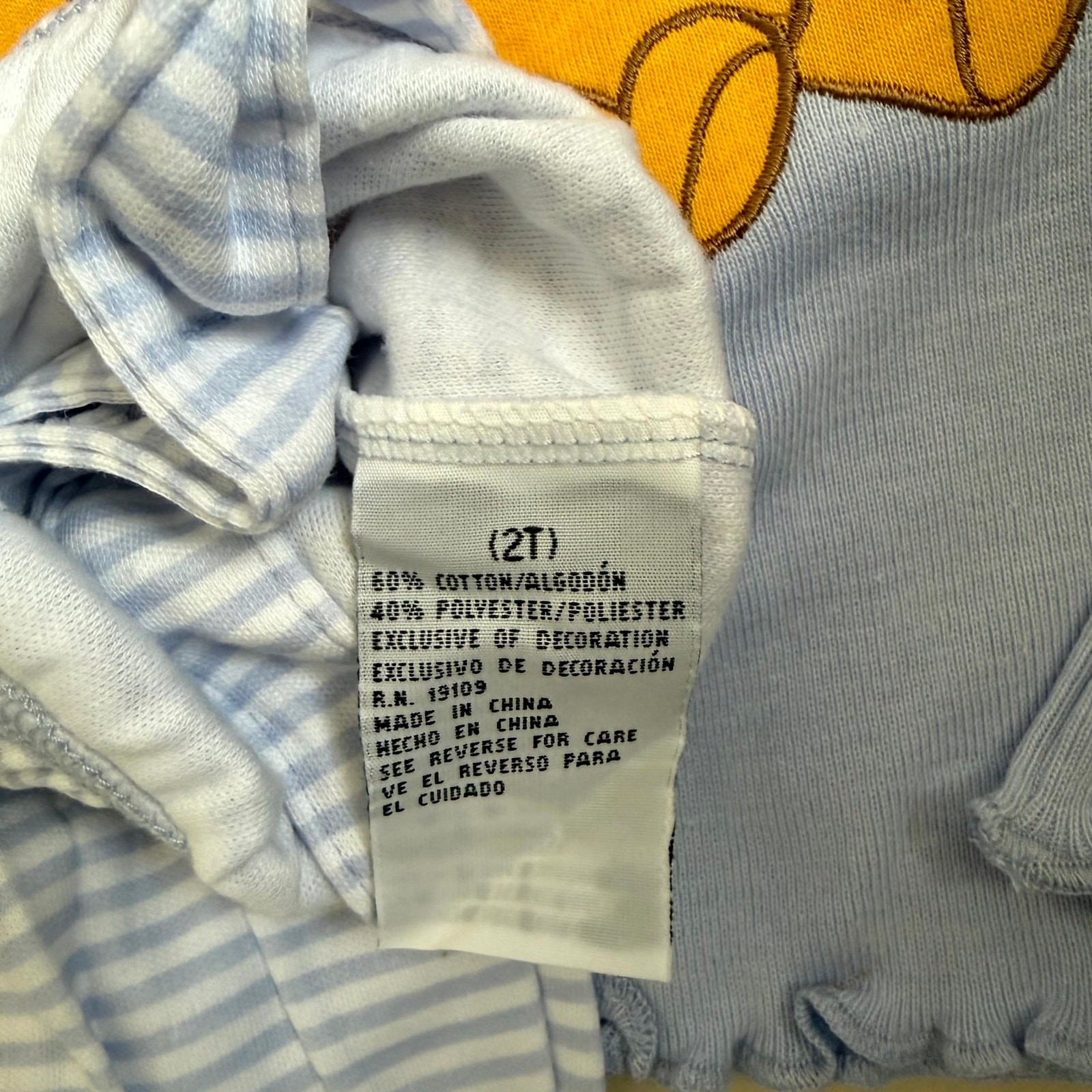 Vintage 90s Disney Winnie the Pooh Overalls Set Girls Size 2T Blue White Piglet