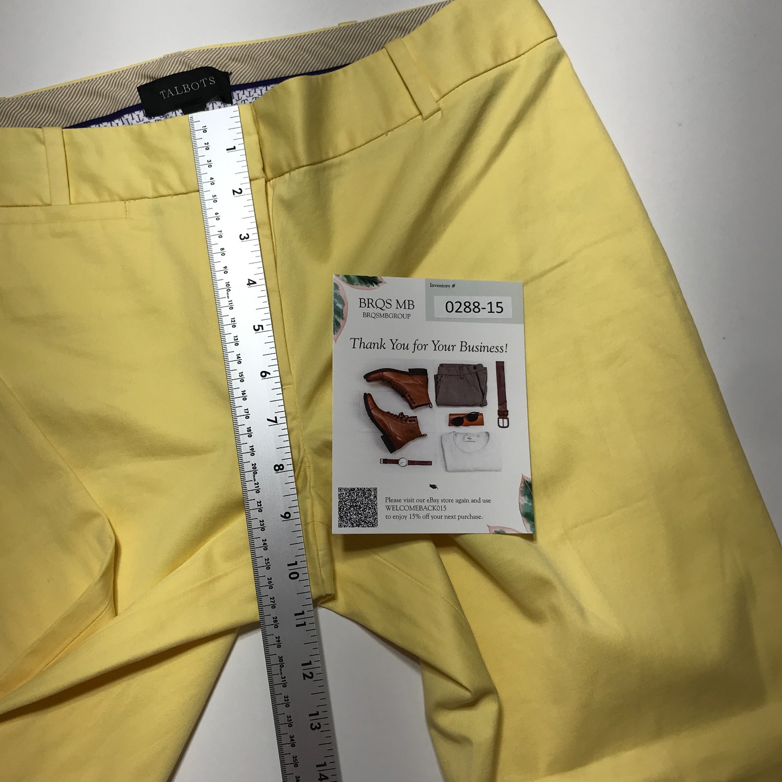 Talbots Signature Ankle Pants Size 6 Sits Below Waist Straight Leg Woven Stretch