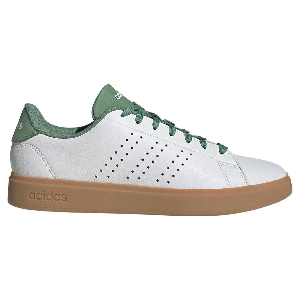 Adidas Advantage 2.0 Casual Tennis Shoes White Green Gum IG9172 Mens Size