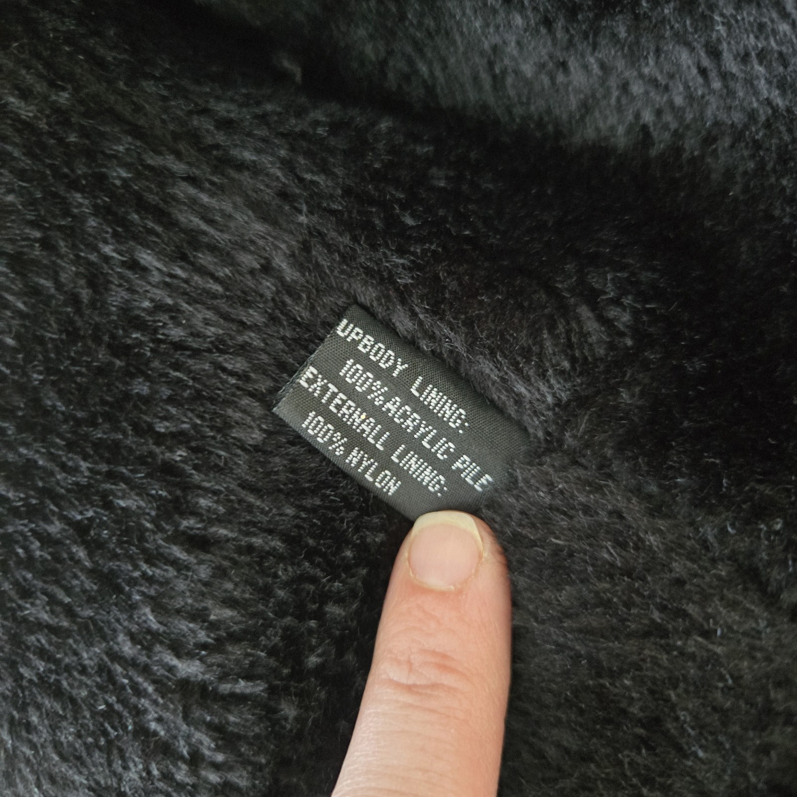 Prestige Men’s L Black Genuine Leather Bomber Jacket Removable Fur Liner