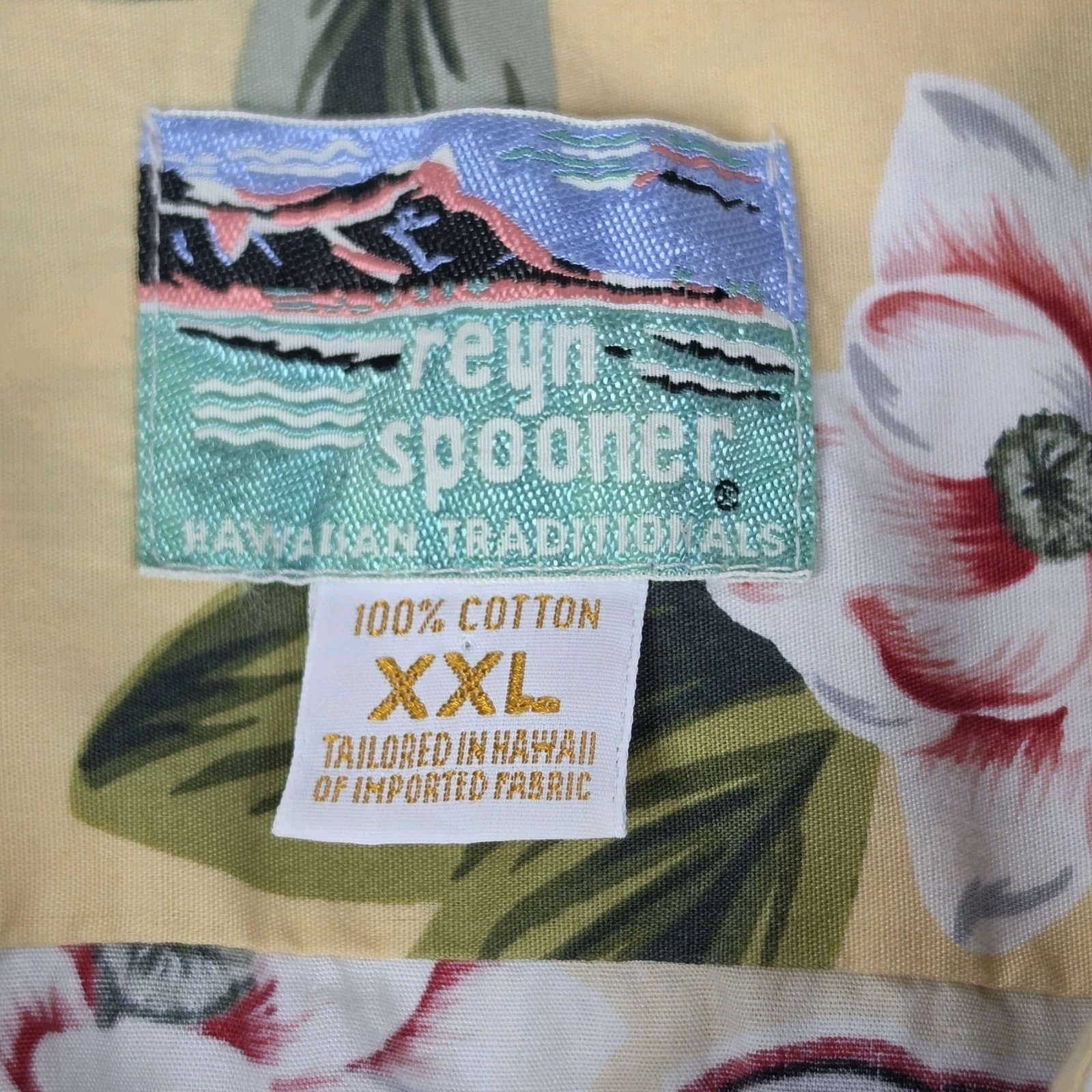 Reyn Spooner Alabama Crimson Tide Aloha Hawaiian Shirt XXL 100% Cotton USA