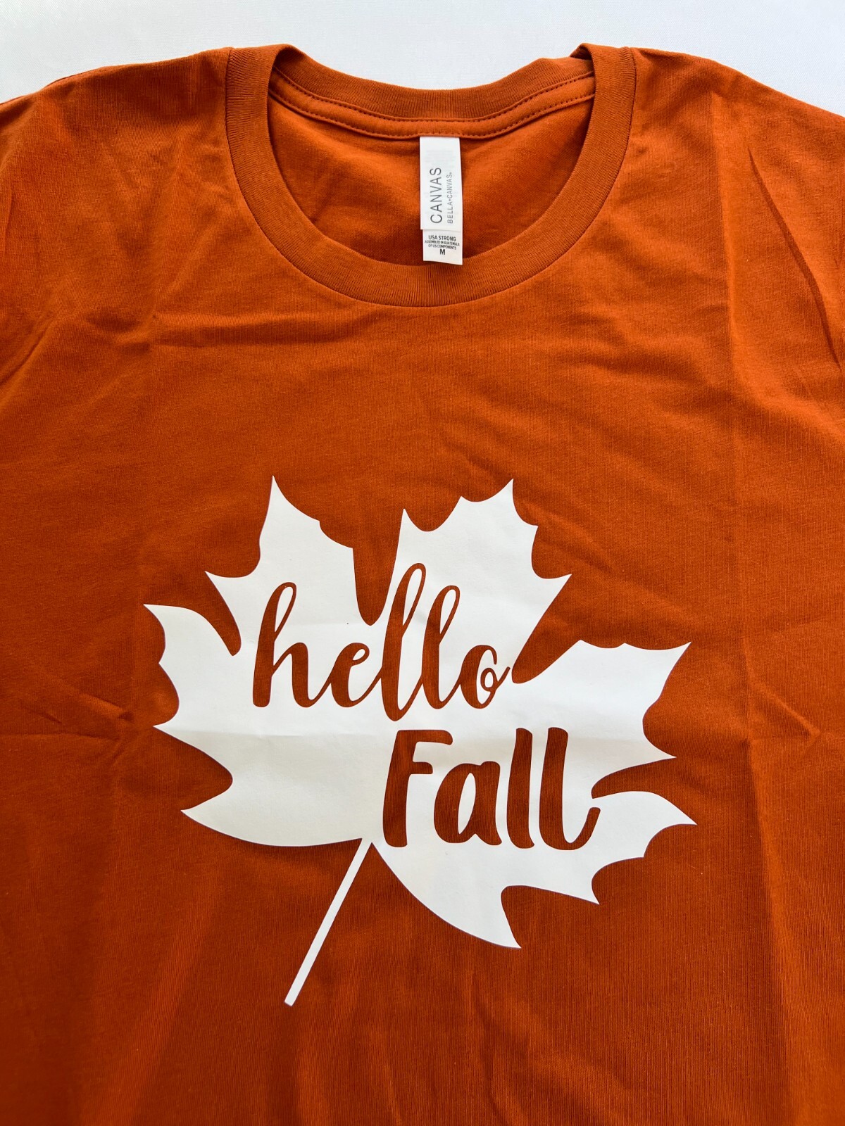 New Handmade Fall T-Shirts | Bella + Canvas & HTV | Various Fall Colors | Size M