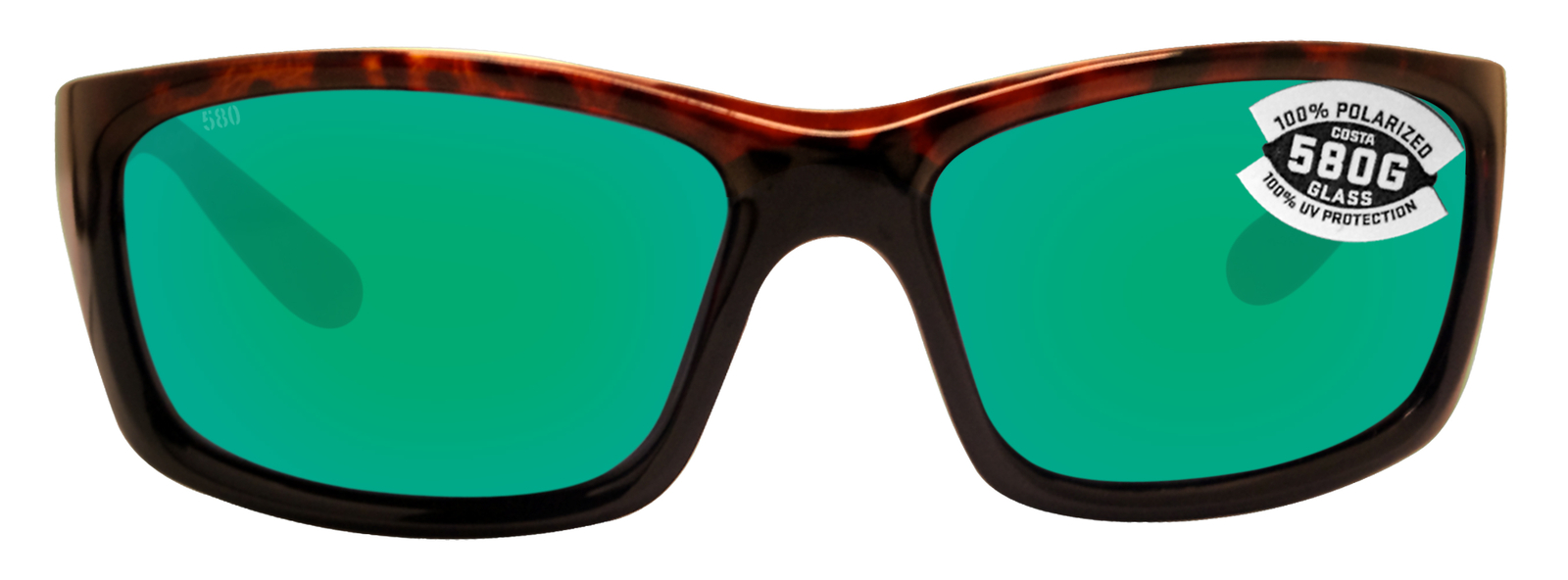 Costa Del Mar Jose Tortoise Frame Green Mirror 580 Glass Polarized Lens
