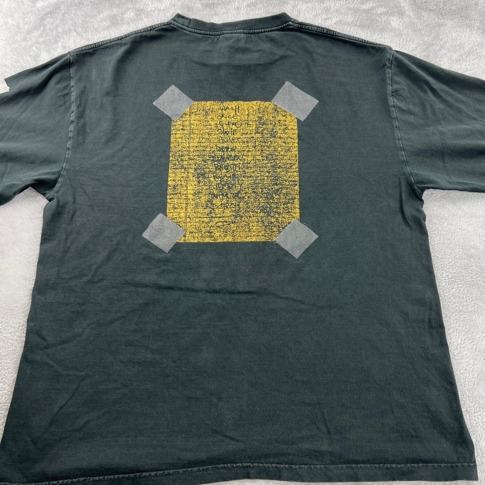 Pearl Jam VTG 90s Long Sleeve Band Tee L Faded Black 2-Sided Made USA Grunge