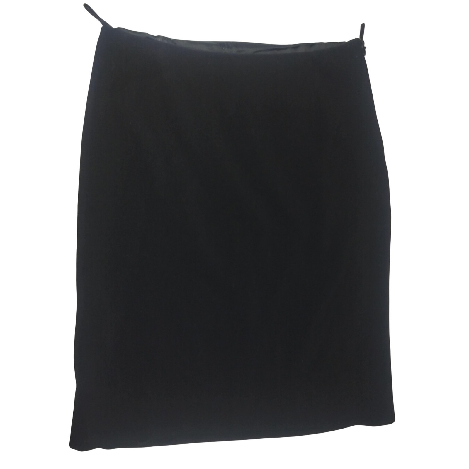 Gianni Versace Couture Black Wool Pencil Skirt Medusa Lining IT 42 Made in Italy