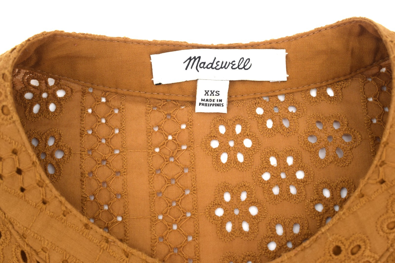 Madewell Eyelet Lace Blouse Boho Prairie Cottagecore Free People Vibes size 4