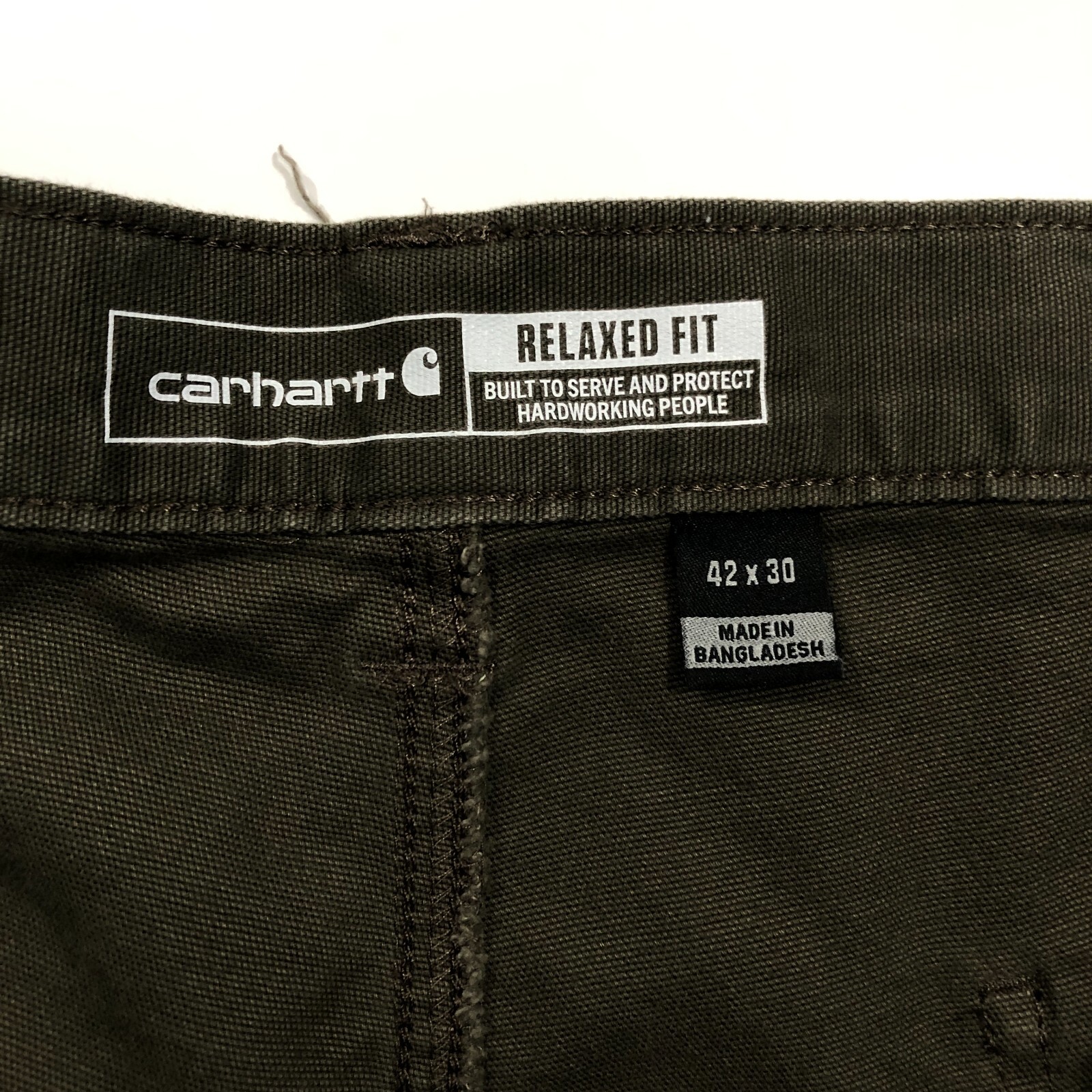 Carhartt Mens 42×30 Rugged Flex Relaxed Fit Duck Double Knee Utility Work Pants
