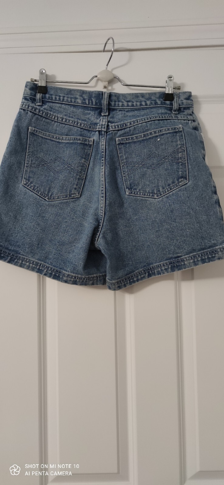 Vintage Vasco 2000s Shorts Womens 100% Cotton Size 15/16 Blue Denim Jean 5 Inch