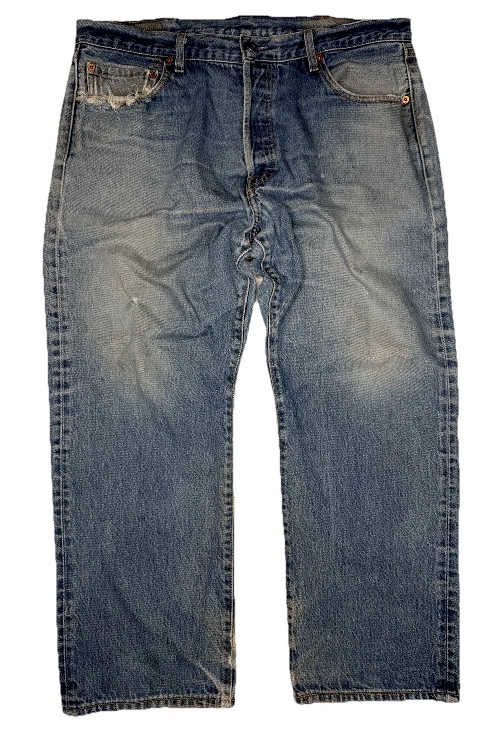 Vintage Levi’s 501 Button Fly Straight Leg Denim Jeans 37 x 28*