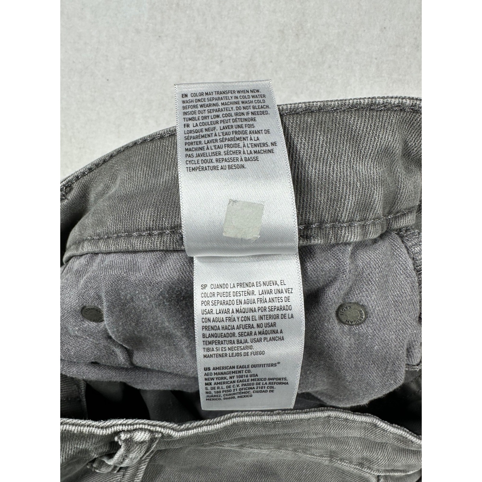American Eagle Airflex+ Jeans Mens 34×30 Gray Real Good Stretch Denim Pants