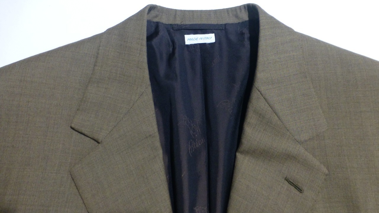 Brioni Blazer 56L/46L Super 180 Excellent Condition Suit Jacket PALATINO