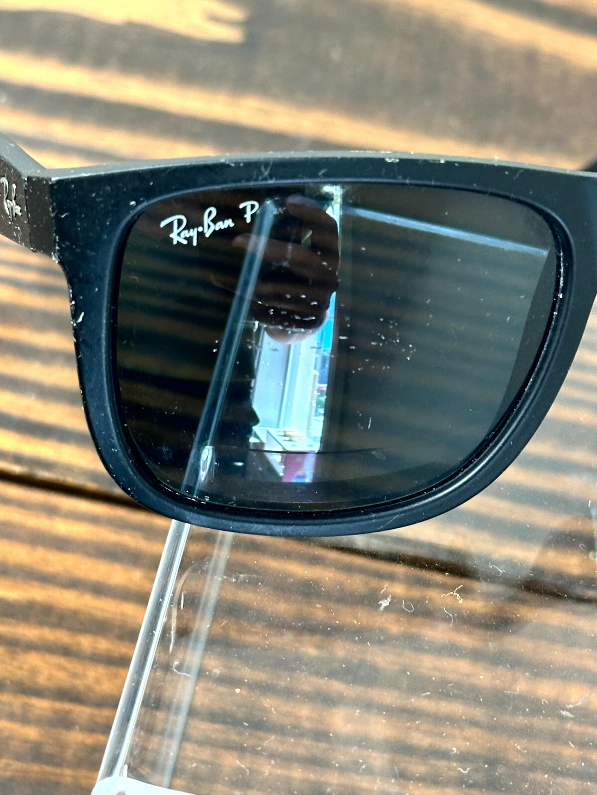 Ray-Ban Justin Classic RB4165 622/2V Matte Rubber Black Sunglasses Full Rim