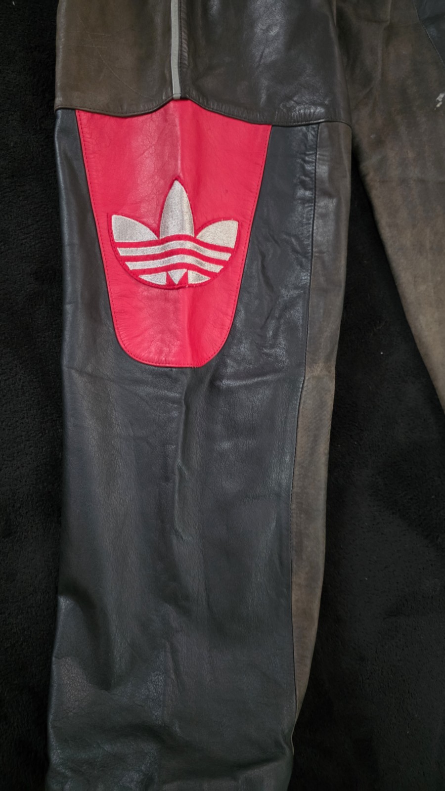 80s Vintage Run DMC leather Adidas Track Suit