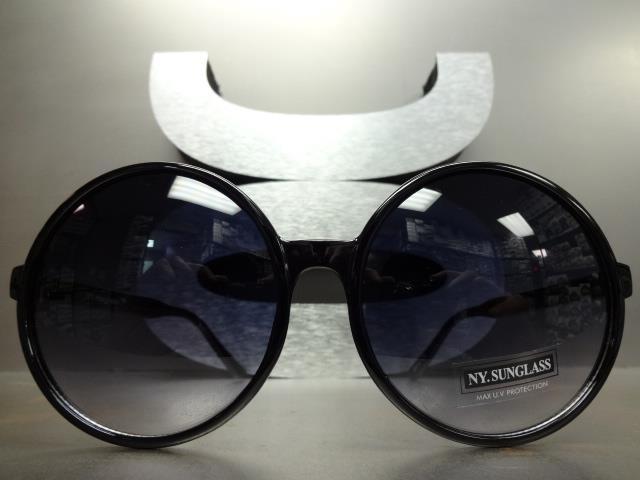 OVERSIZE EXAGGERATED VINTAGE RETRO Style SUN GLASSES Huge XL Round Fashion Frame