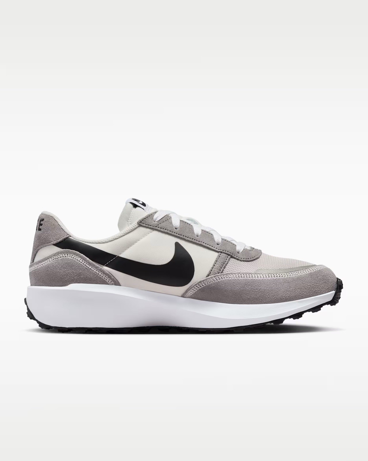 Nike Waffle Debut Flat Pewter Black White Running Sneakers FJ4195-003 Mens Sizes