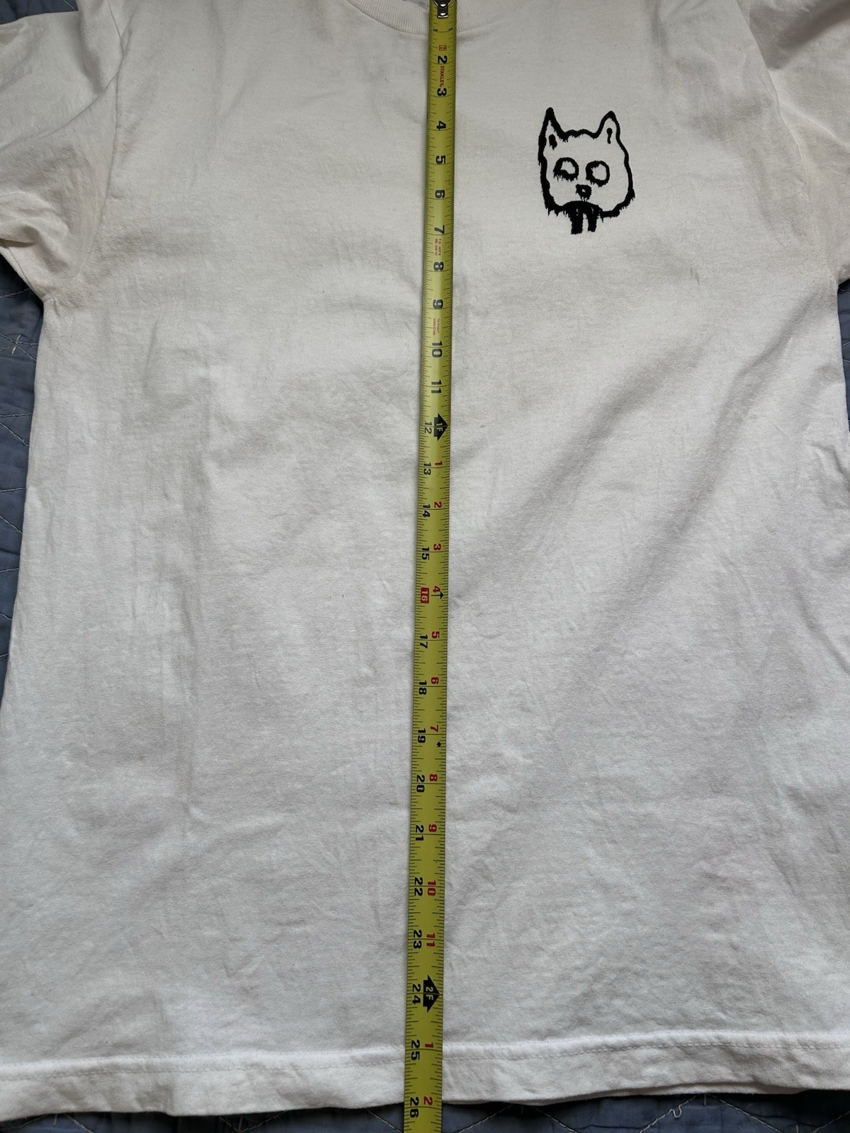 Odd Future OFWGKTA Cat Sketch Tshirt Size M Golf Wang Y2K Tyler The Creator