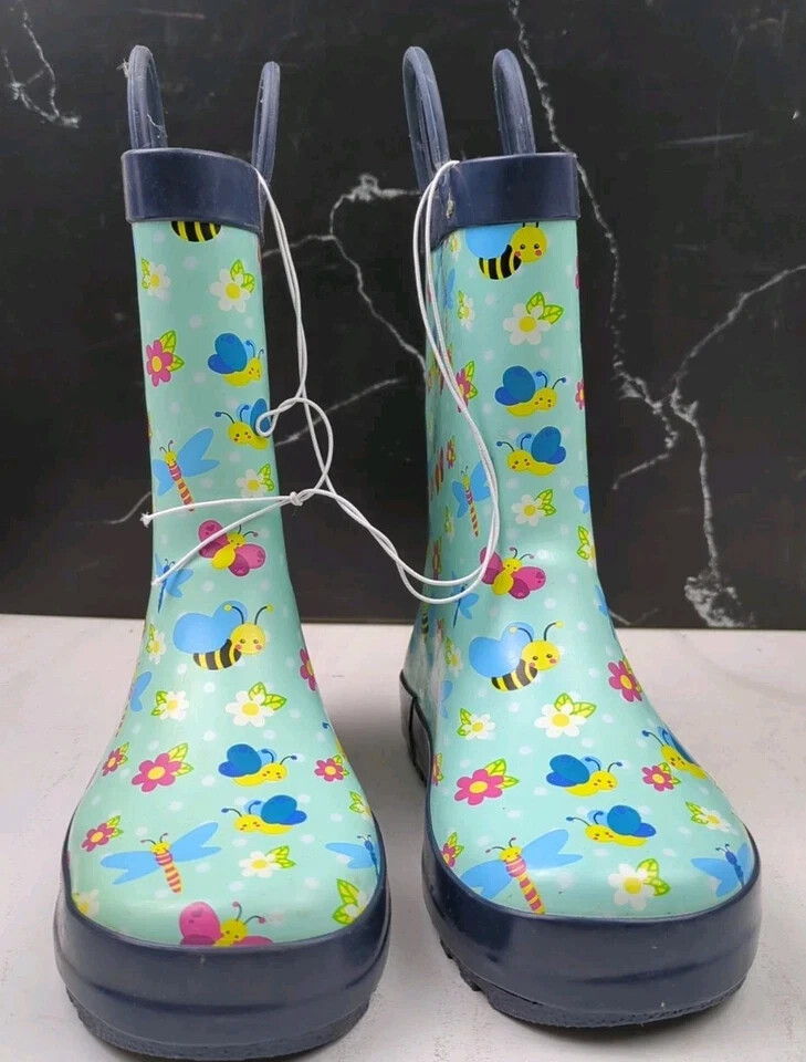 Mucky Wear Children’s Waterproof Patterned Loop Boot, Multi-Color, multi SZ
