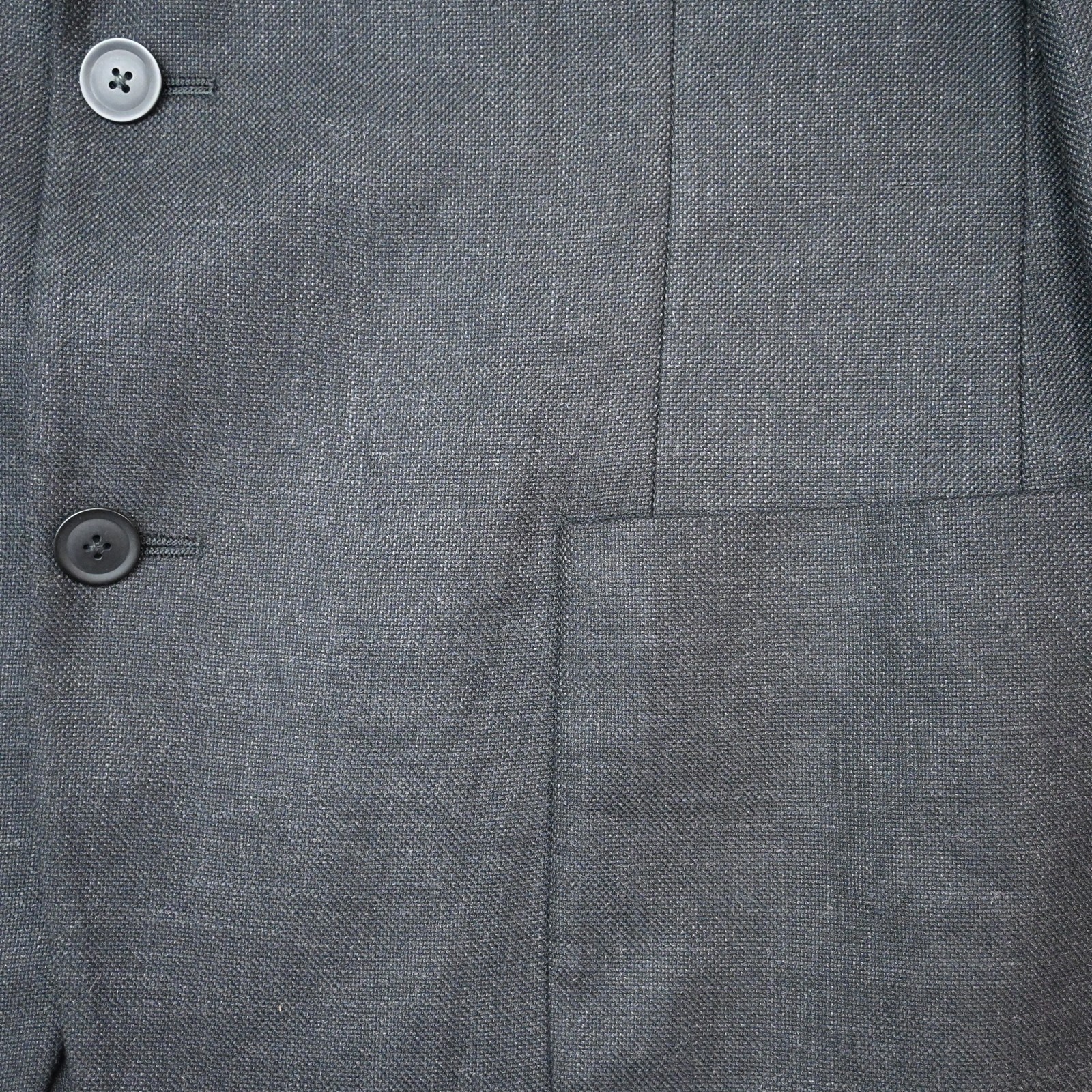 NEW Nautica 40R Black Linen Blend Soft Shoulder Mens Blazer Jacket Sport Coat