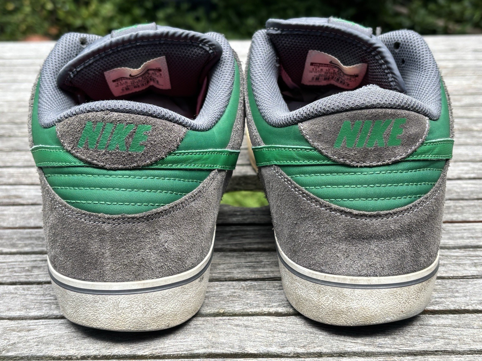 Nike Dunk Low 6.0 LR Grey Green 487925-031 Mens 11.5 Rare Skate Shoes Cushion