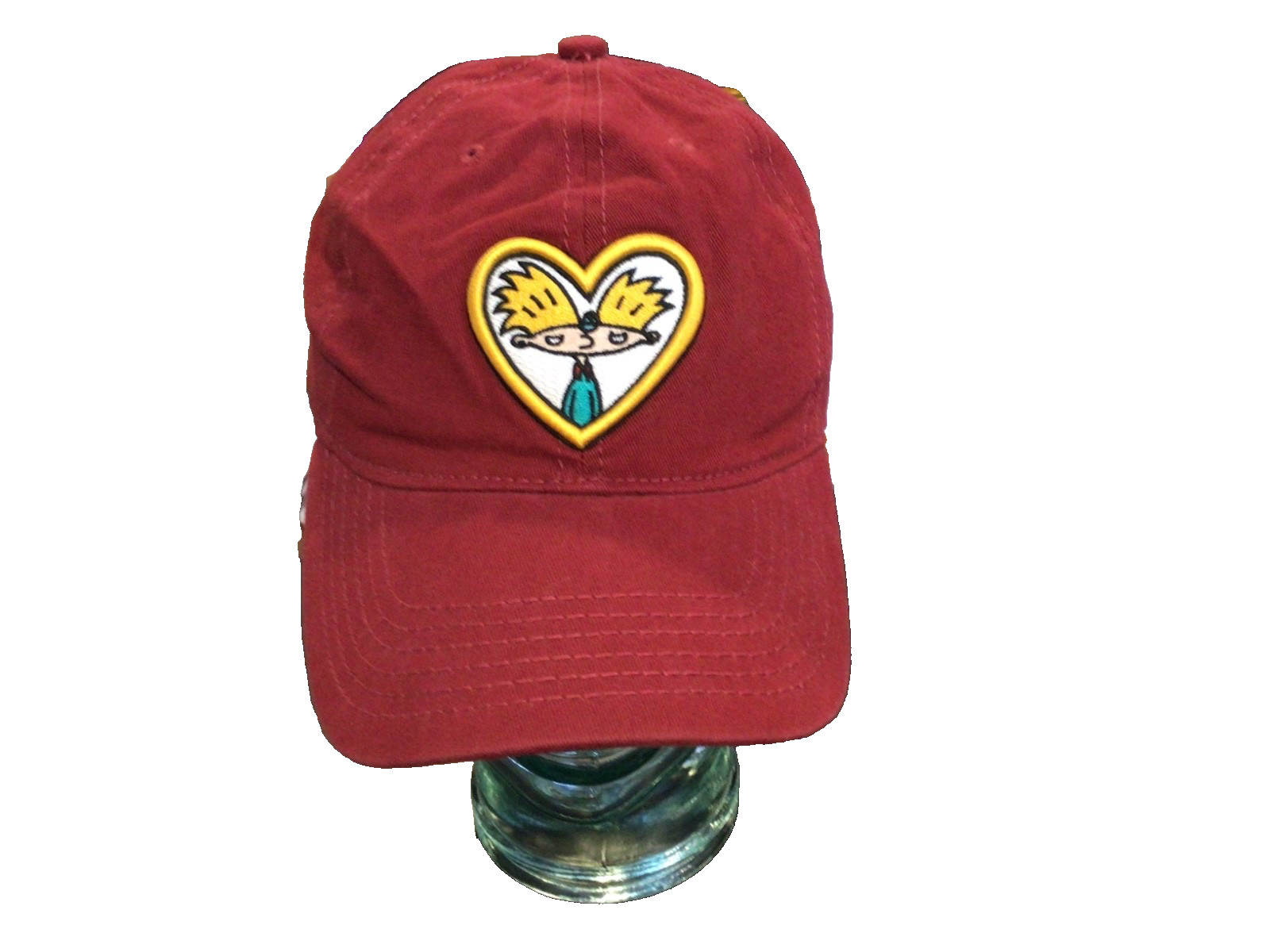 Hey Arnold Adult Heart Hat Nickelodeon Adjustable Baseball Ball Cap