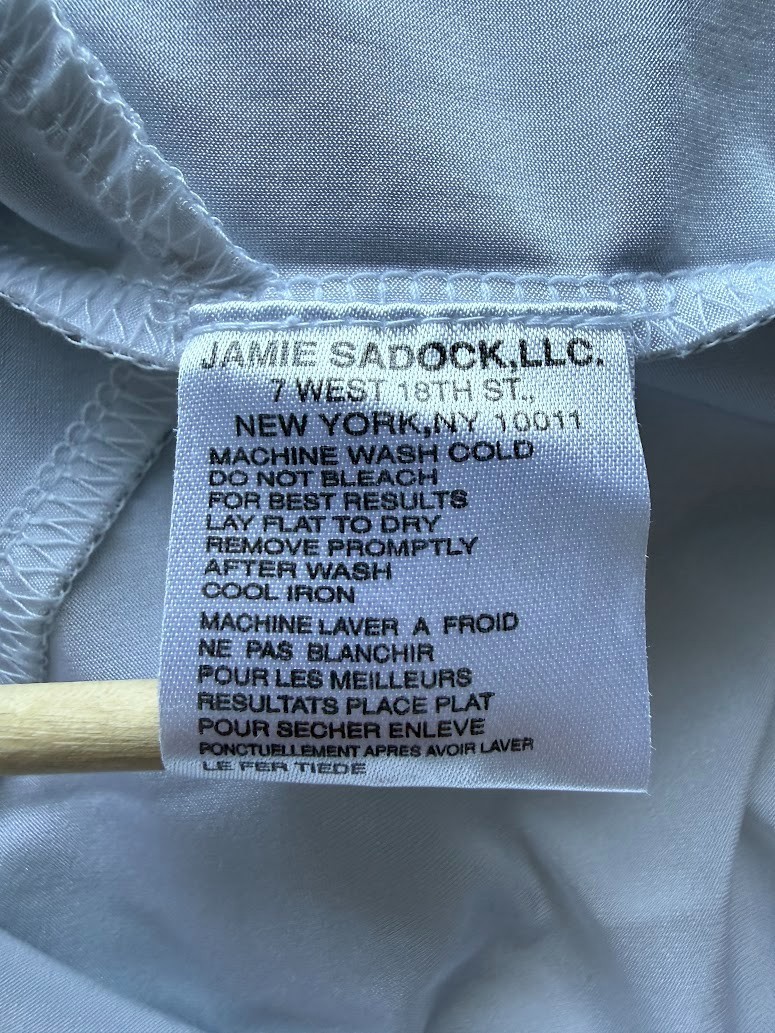 Jamie Sadock Golf Polo Women Medium White Blue Striped Quarter Zip Stretch Top