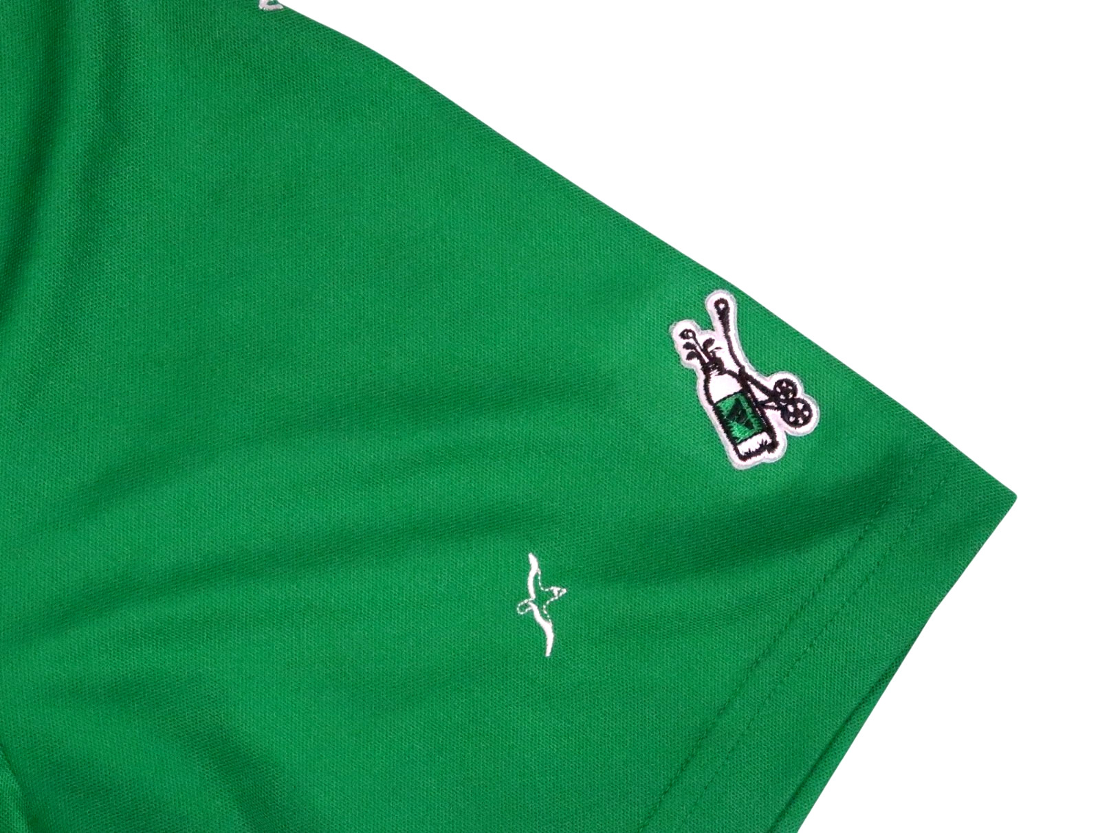 $95 ADIDAS Golf monogram embroidered recycle logo xxl ht6845 polo shirt emerald