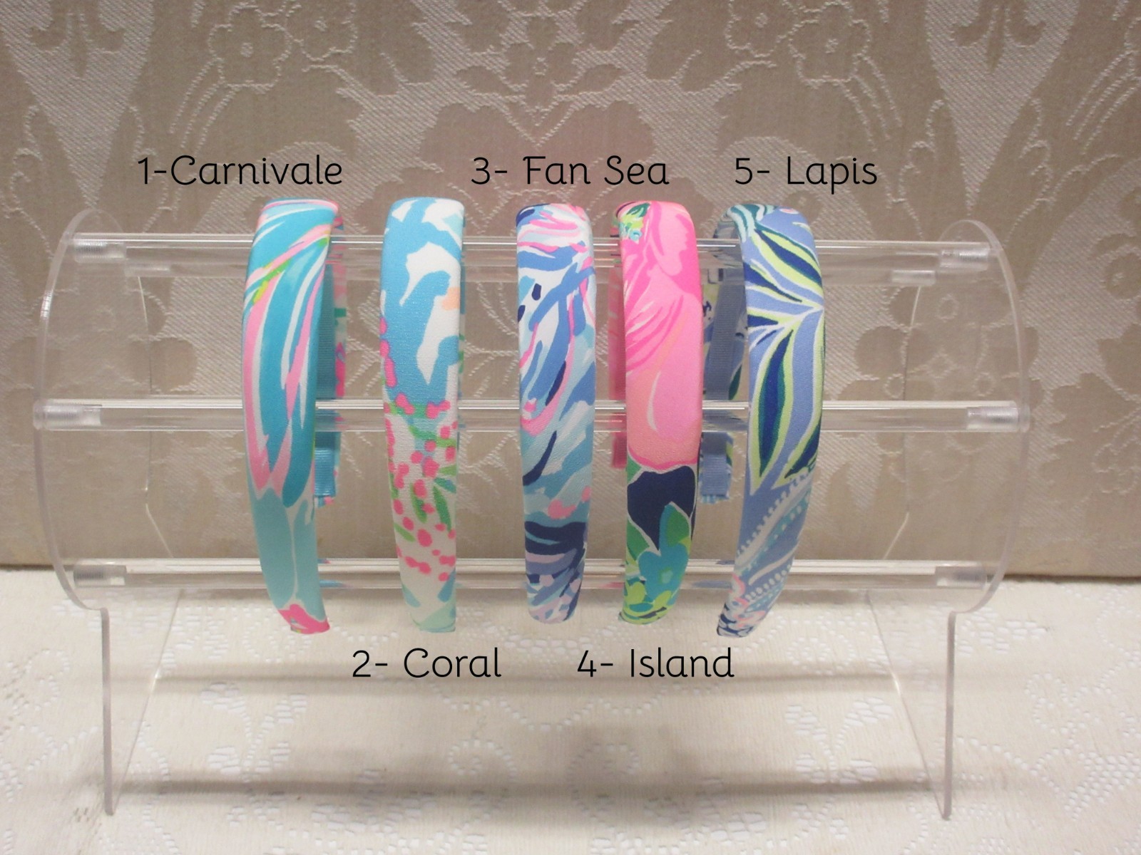 Handmade Preppy 1″ Medium Lilly Pulitzer Fabric Headband in 11 Prints