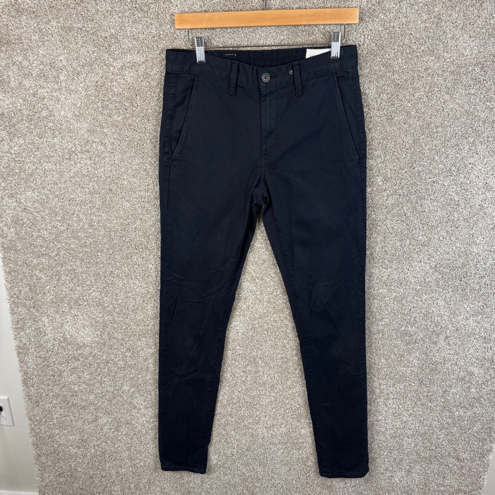Rag Bone Navy Chinos Mens Size 29 Cotton Poly Blend Straight Fit Pants
