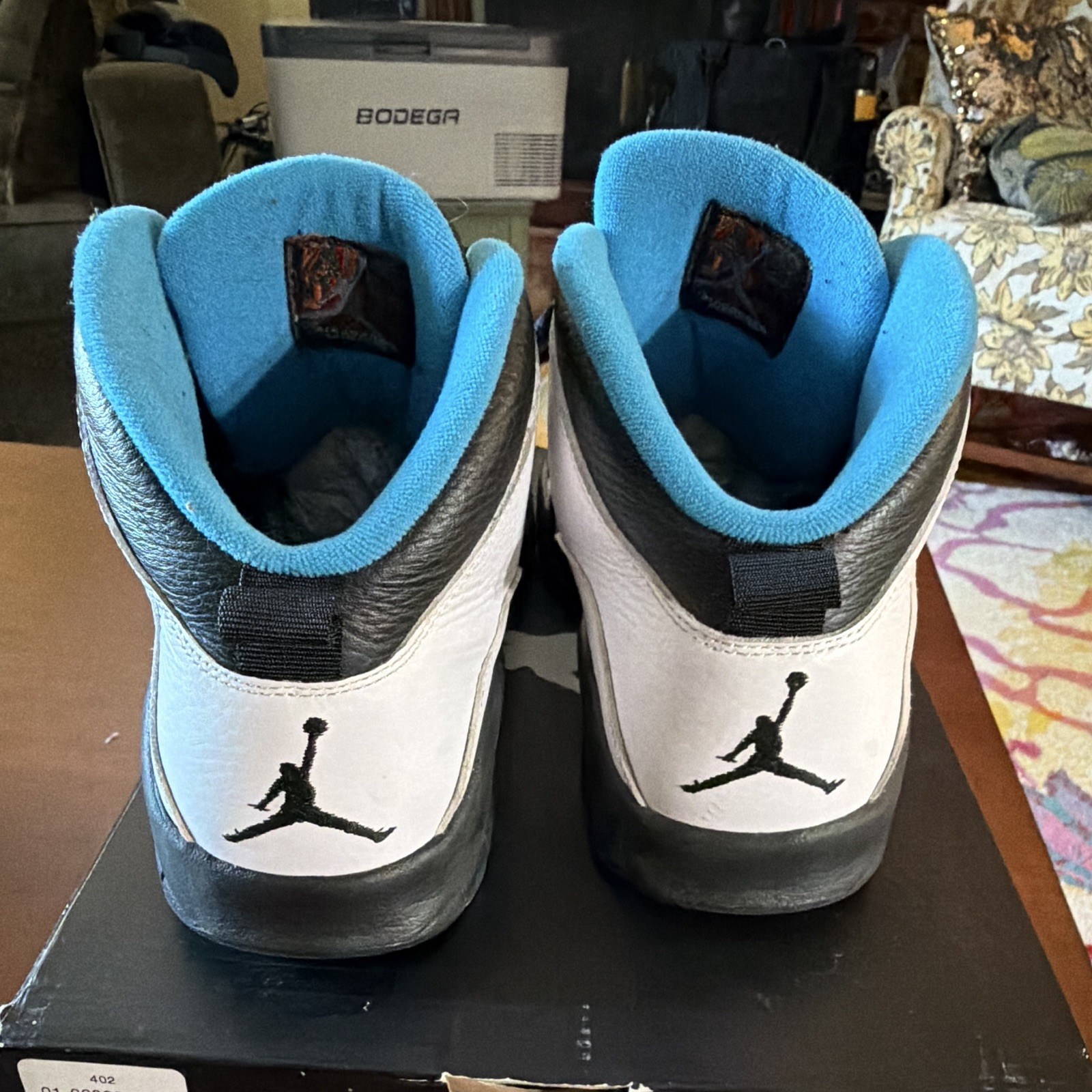 Jordan Air Jordan 10 Retro 2014 Powder Blue White/Black/Blue used.