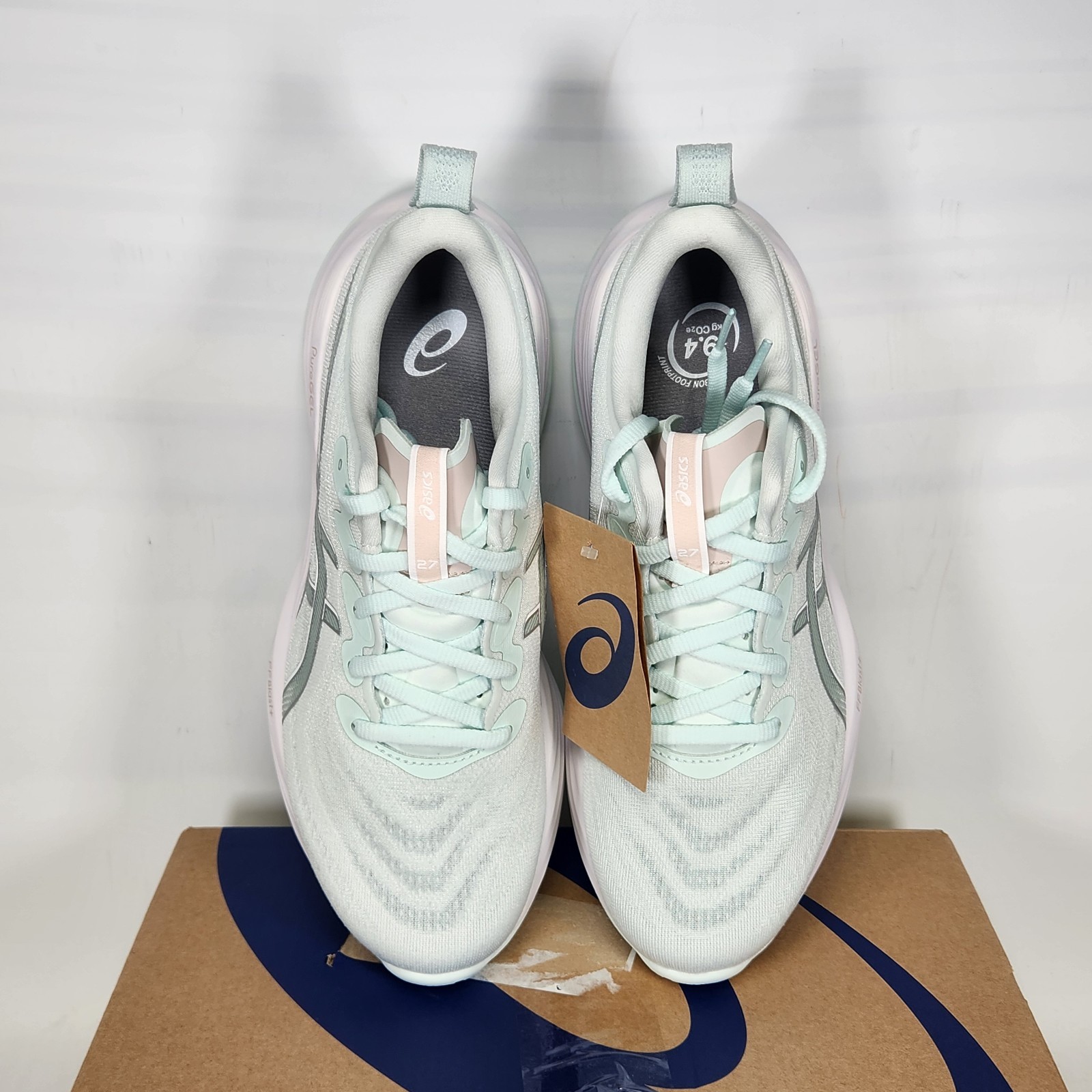 Size 8.5 – ASICS Gel-Cumulus 27 – Pure Aqua / White – Womens