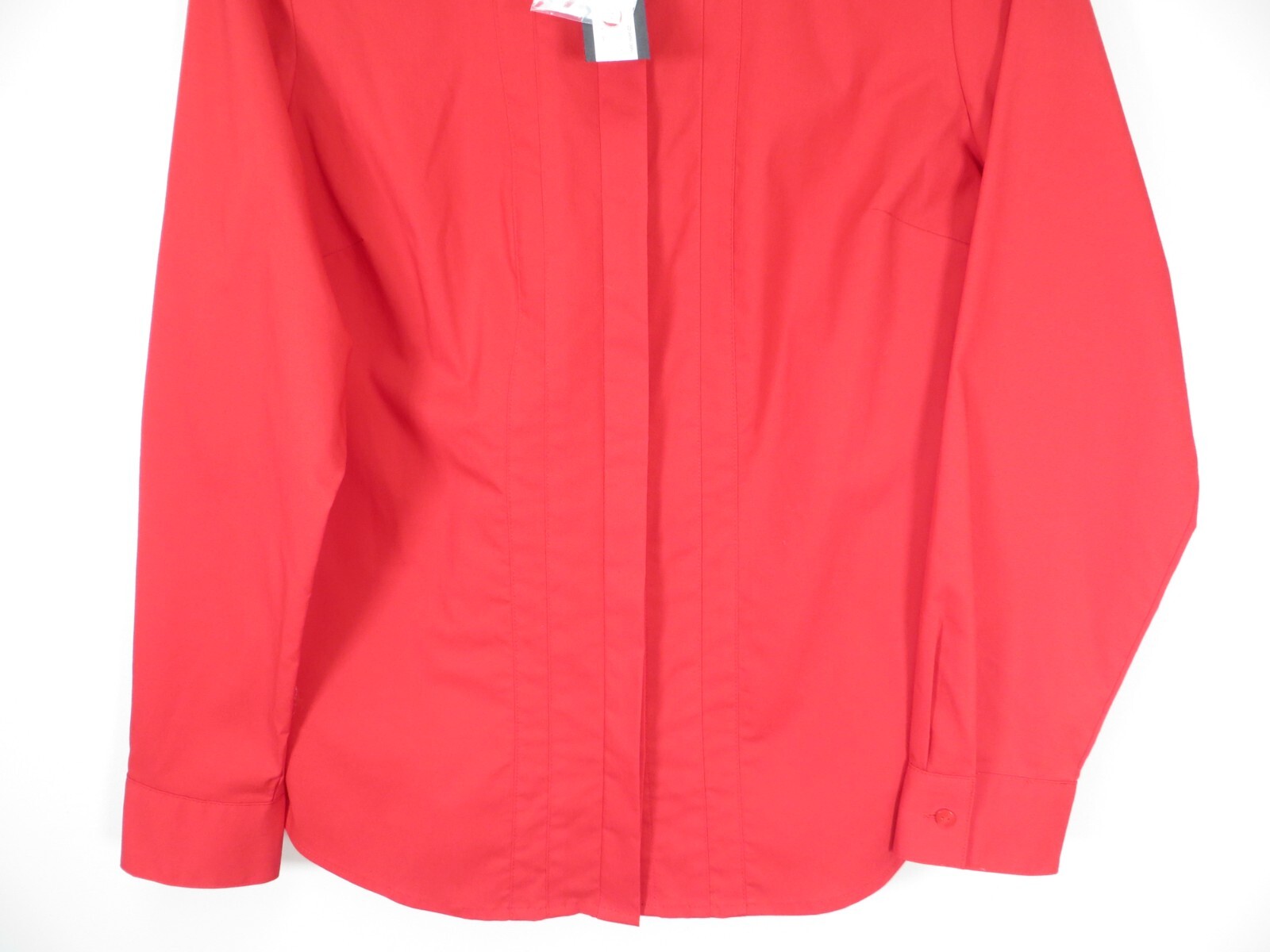 NWT WORTHINGTON Women Lightweight Stretch Polyester Blouse Deep Dark Red PL