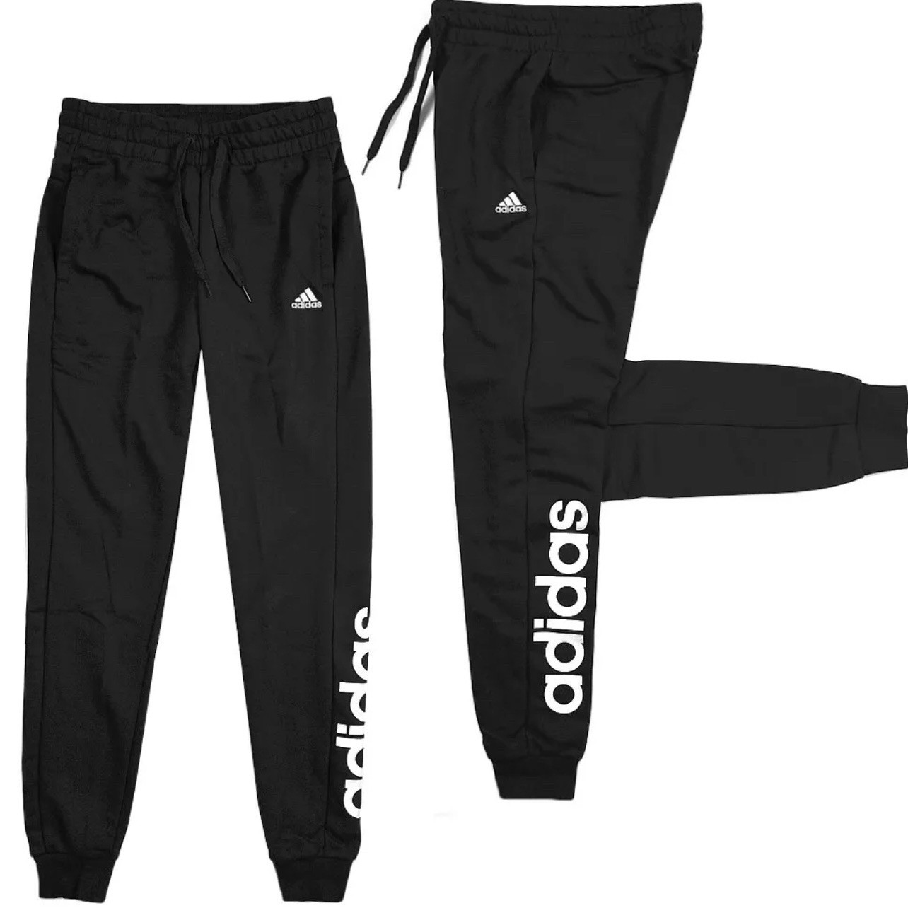 Adidas Women’s XS Essentials Lineage French Terry Slim Tapered Leg Black GM5526