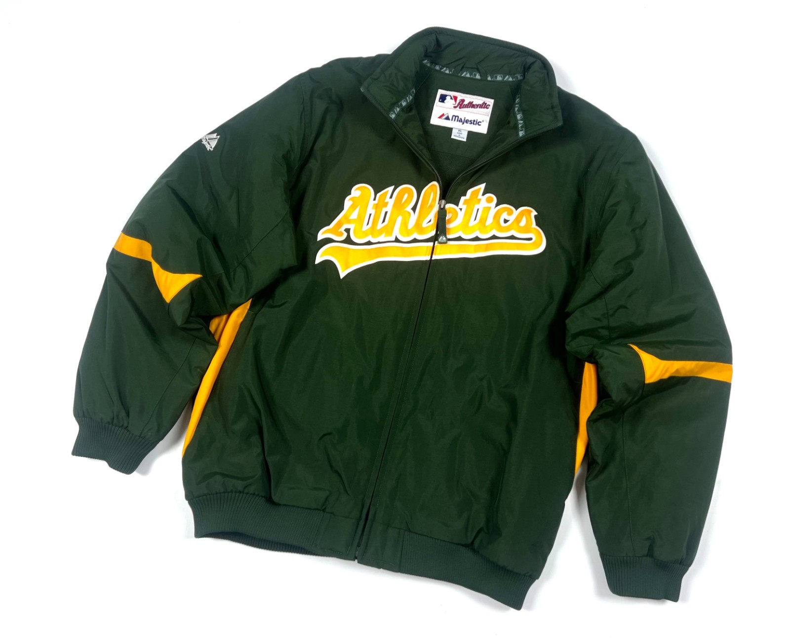 Vintage Men’s OAKLAND Majestic Athletics MLB Official Team Jacket Fit Size XS/S