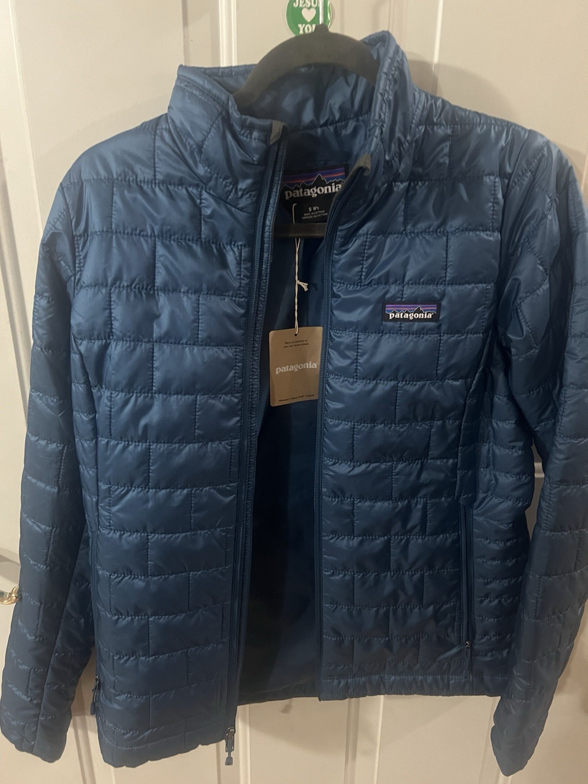 Patagonia Nano Puff Puffer Jacket Women’s S Blue Full Zip Lightweight Quilted