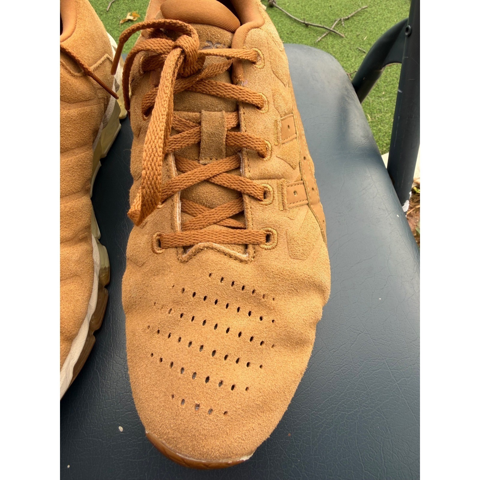 ASICS Gel-Quantum 360 4 Mens Tan Suede Low Top Sneakers 1021A414 Size 10