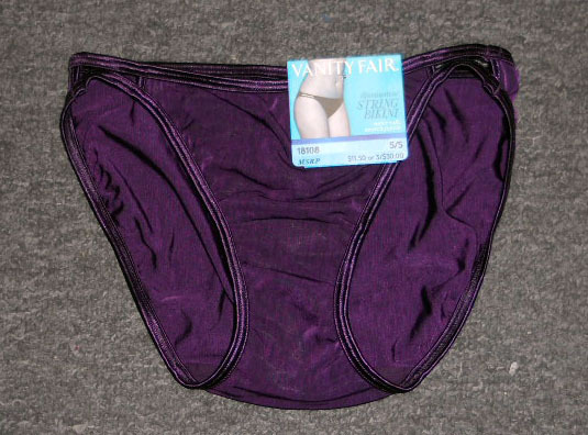 4 pairs VANITY FAIR String Bikini ILLUMINATION 18108 Panty Solid Colors 6 / M