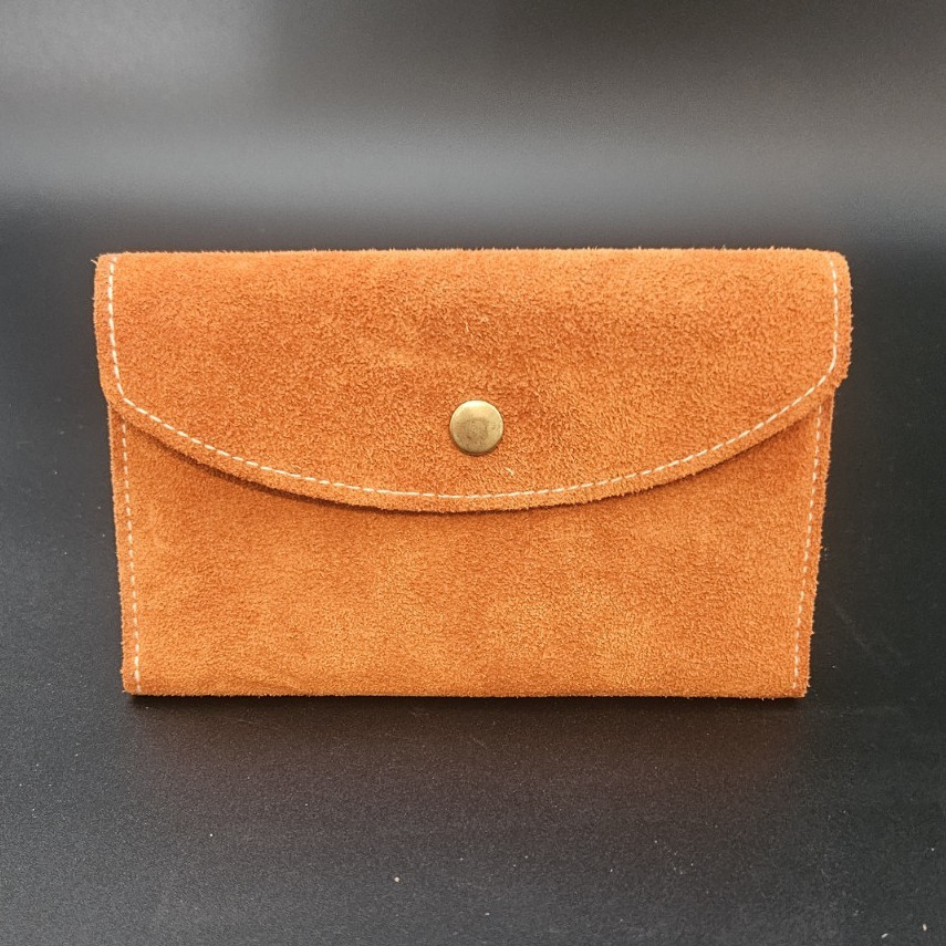 Brown suede Women’s Folding Wallet/checkbook