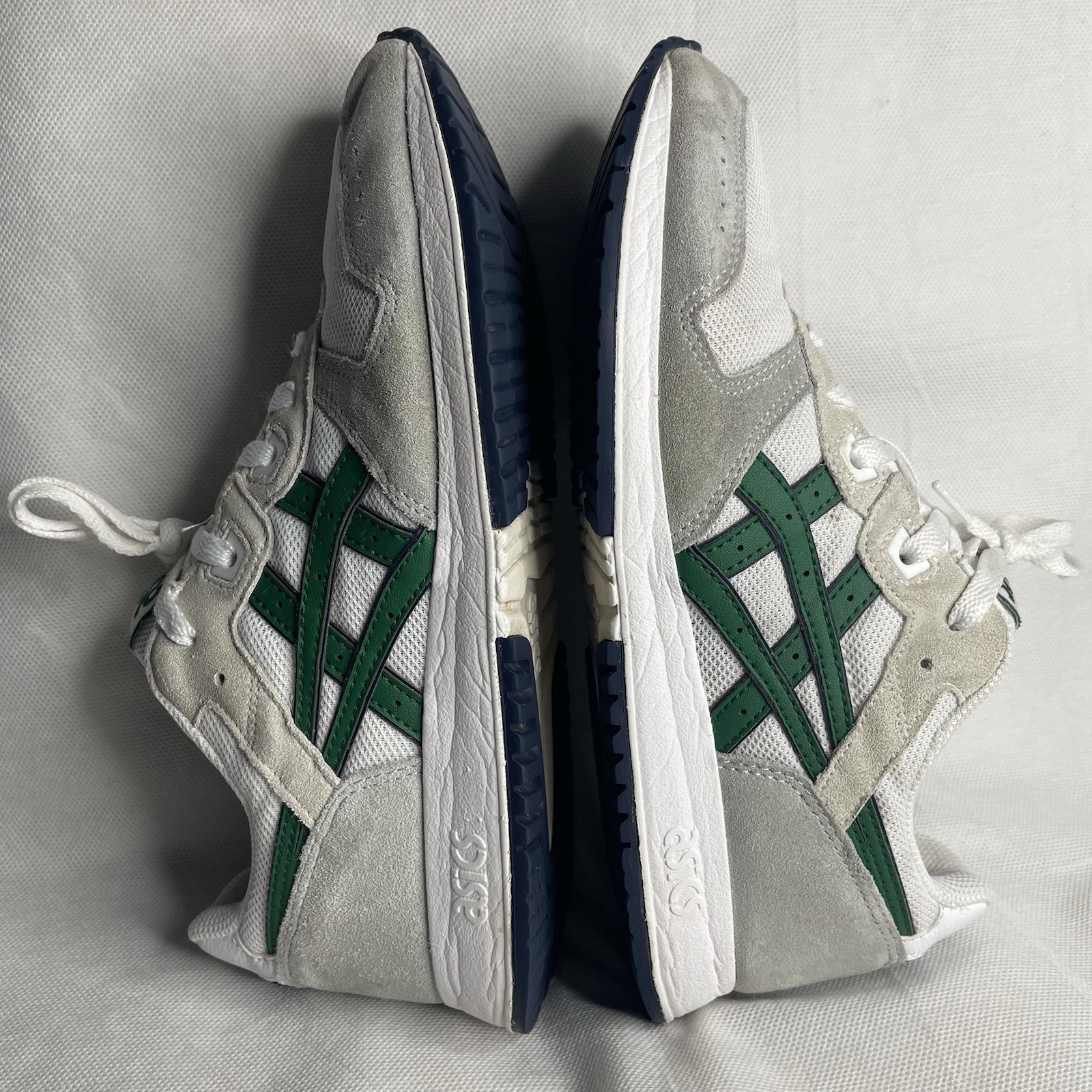 Asics Lyte Classic Casual Sneaker Shoes Mens Size US 7 White Green 1201A477-120