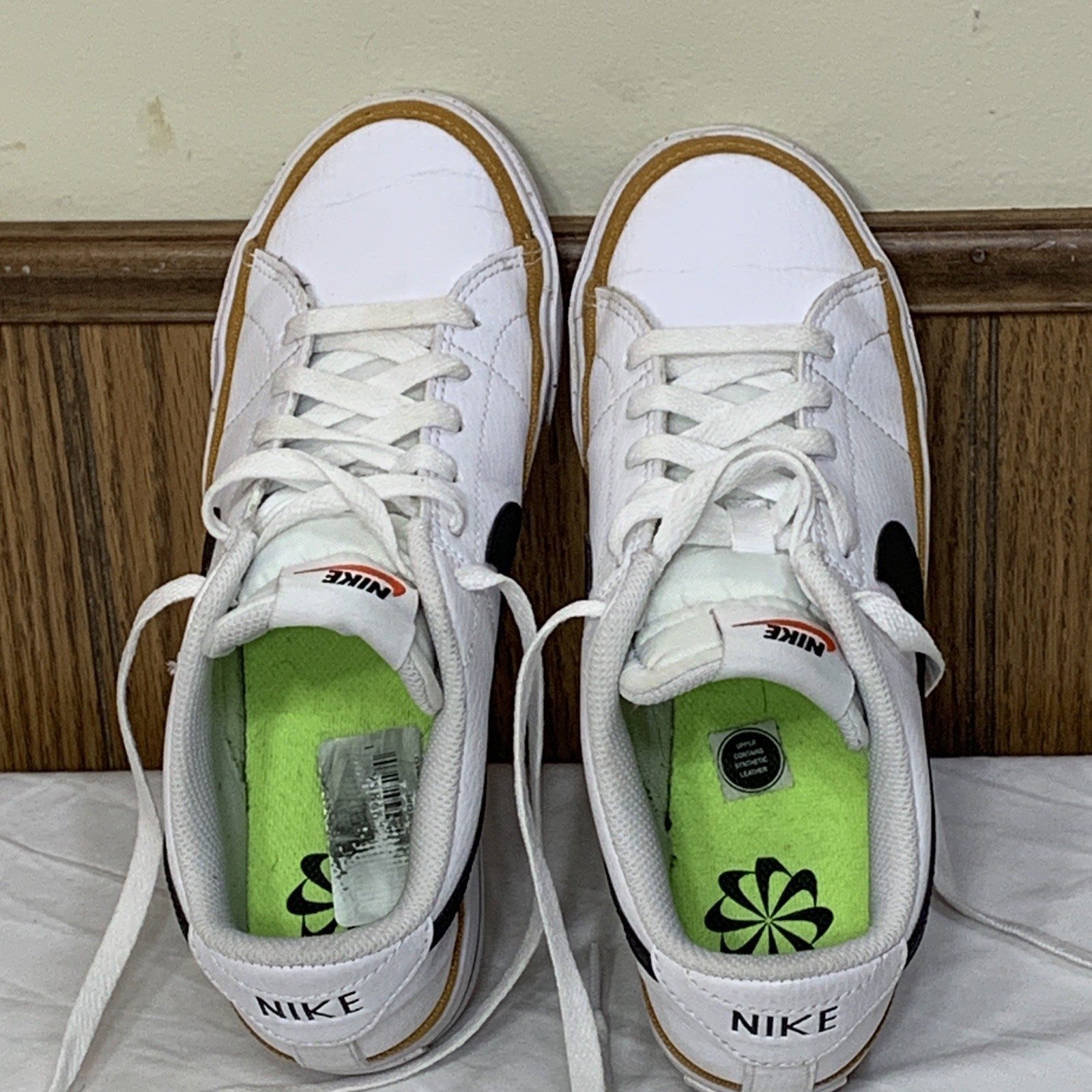 Nike Court Shoes Sneakers Size 7 Next Nature DH3161-100 White Desert Ochre