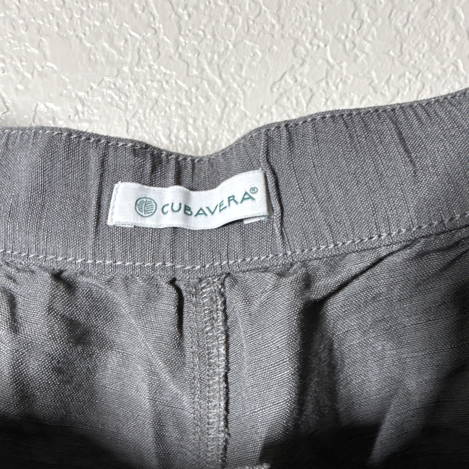 Cubavera Men’s Big & Tall Chino Pants Flat Front Solid Gray Pockets 48W NWT