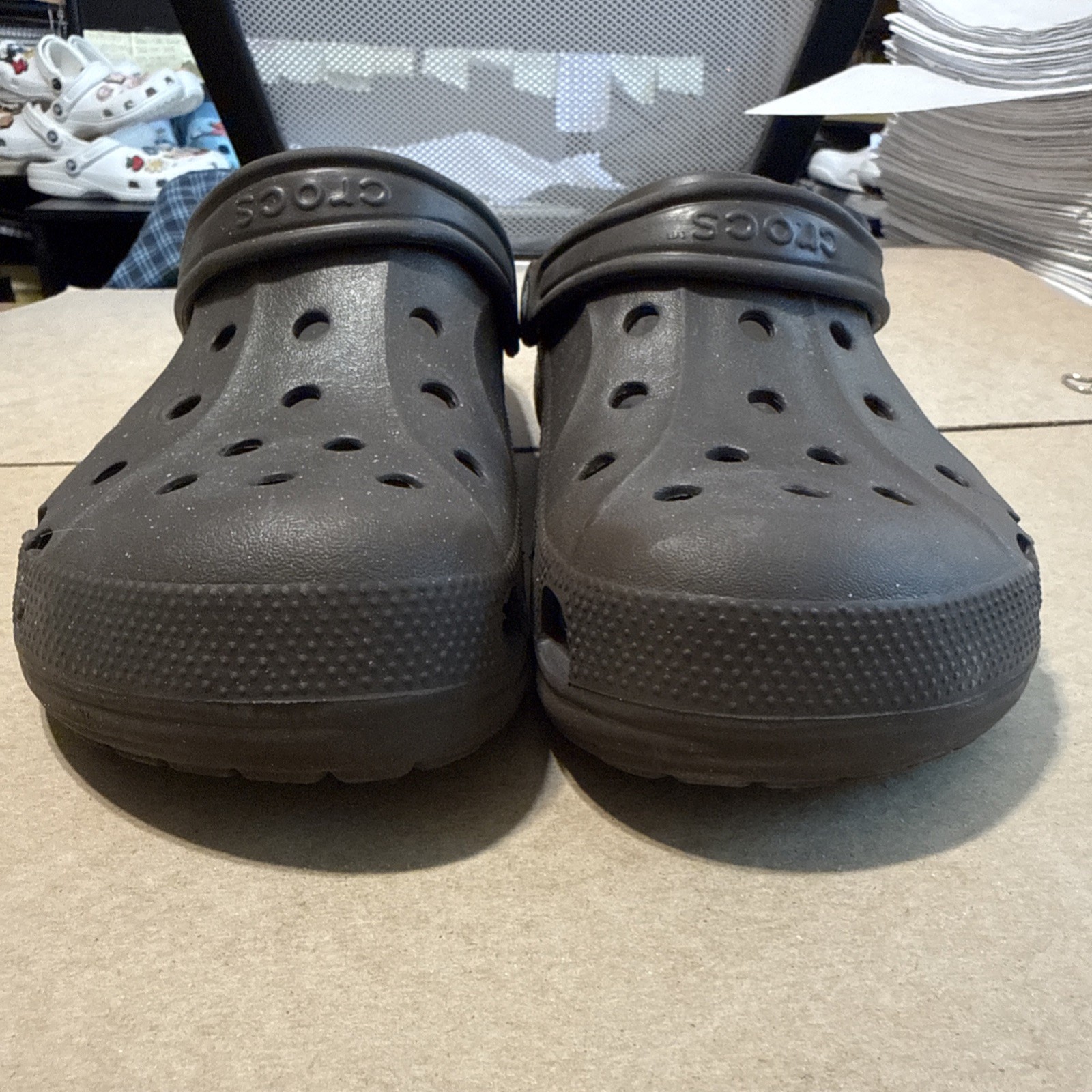 CROCS Baya Dark Brown Clogs M9 W11 – Preowned Very Clean