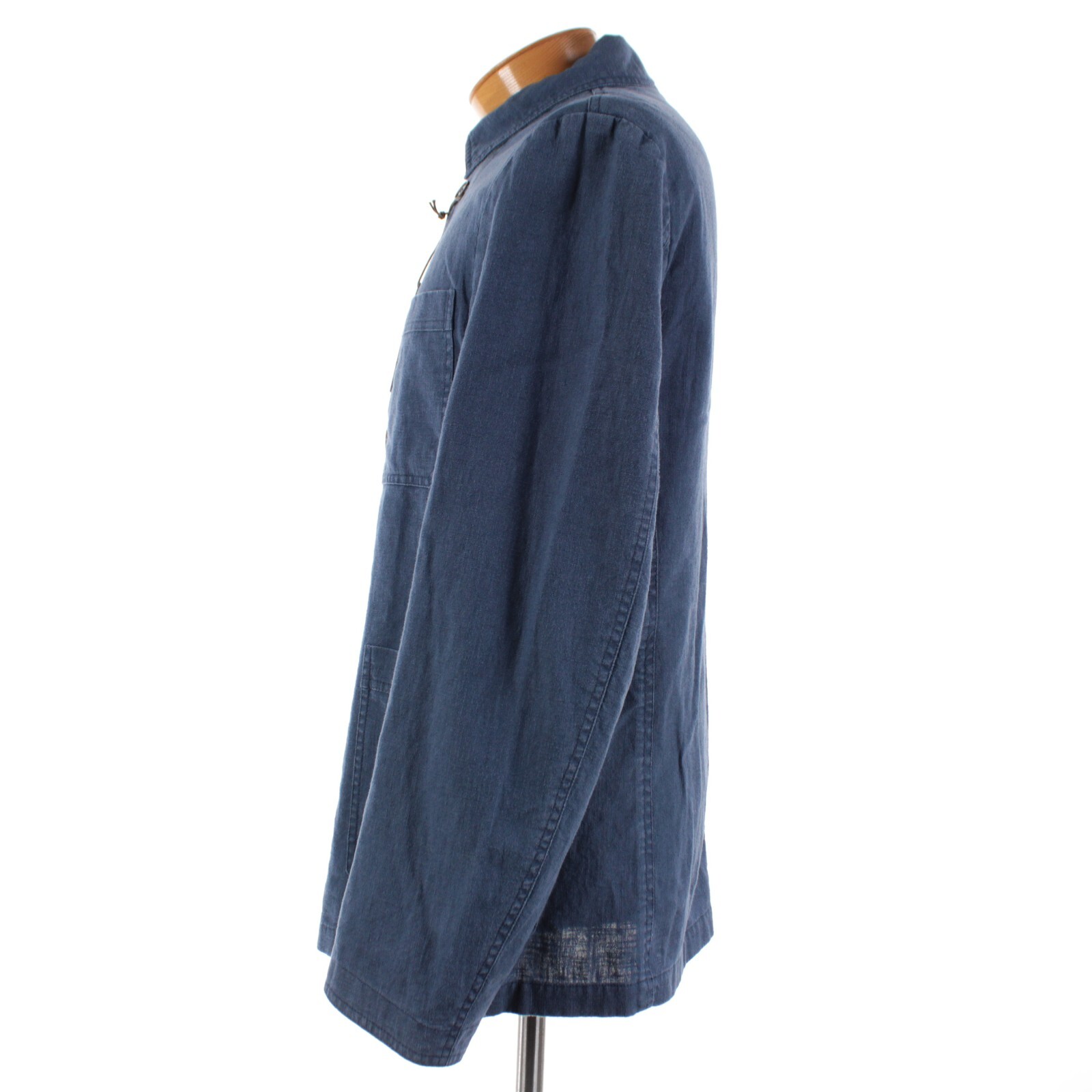 Waterville NWT 100% Linen Overshirt Size 54 (XL US) Barret In Solid Blue