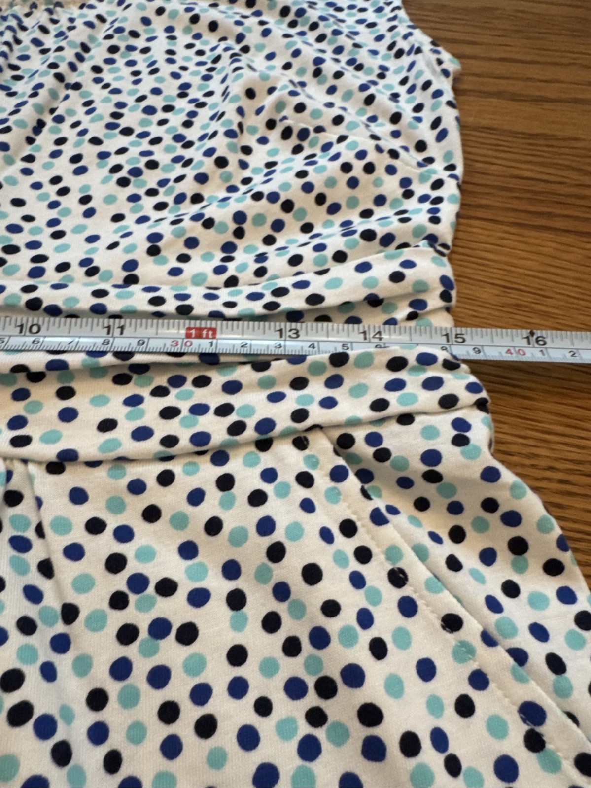 Boden Margot Jersey Dress Polka Dot Cap Sleeve Pockets Size 8R Coastal Boho EUC
